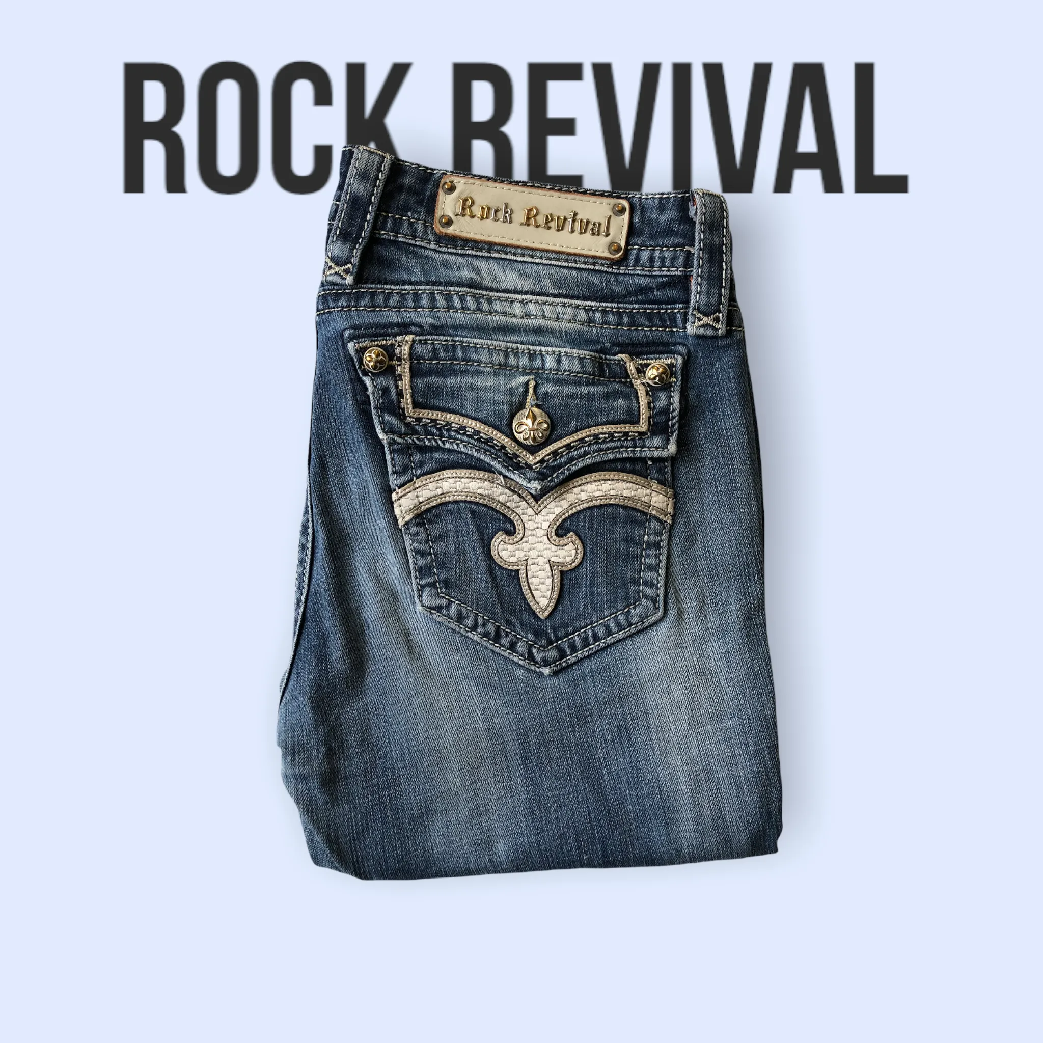 ROCK REVIVAL VICKY SKINNY denim jeans RARE