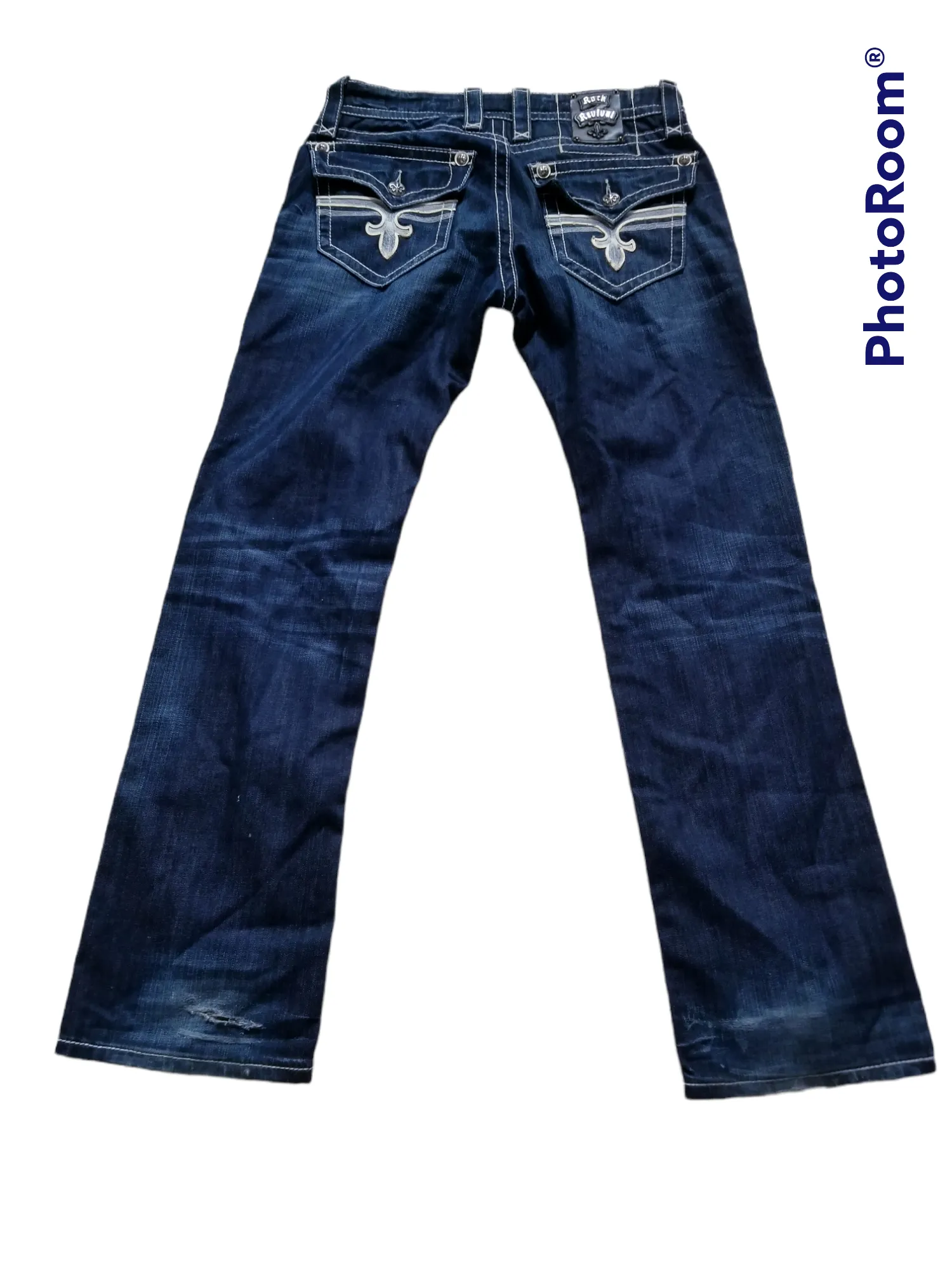 john straight blue distressed western cowboy