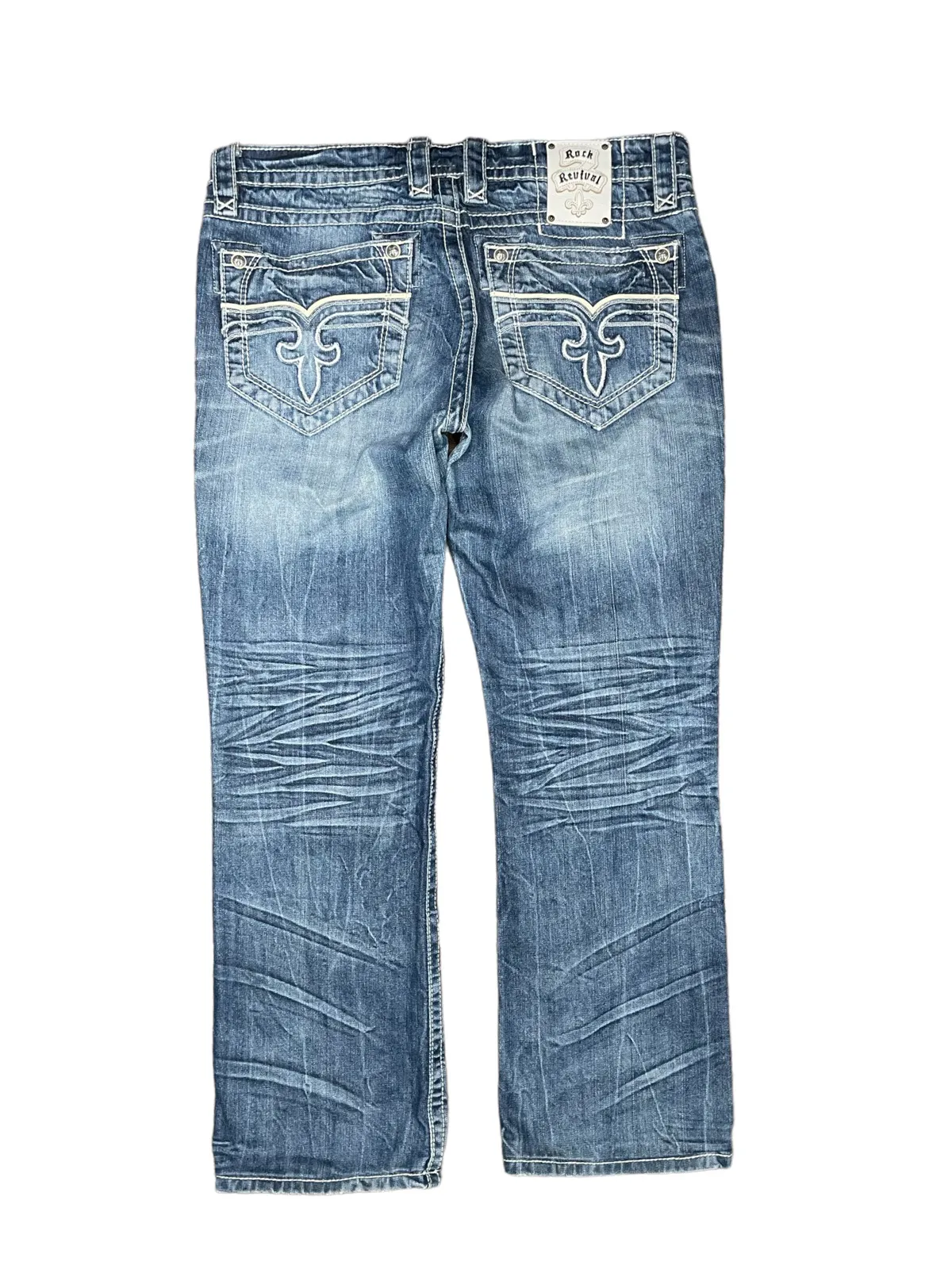 Vintage rock revival curtis straight like chrome hearts Y2K