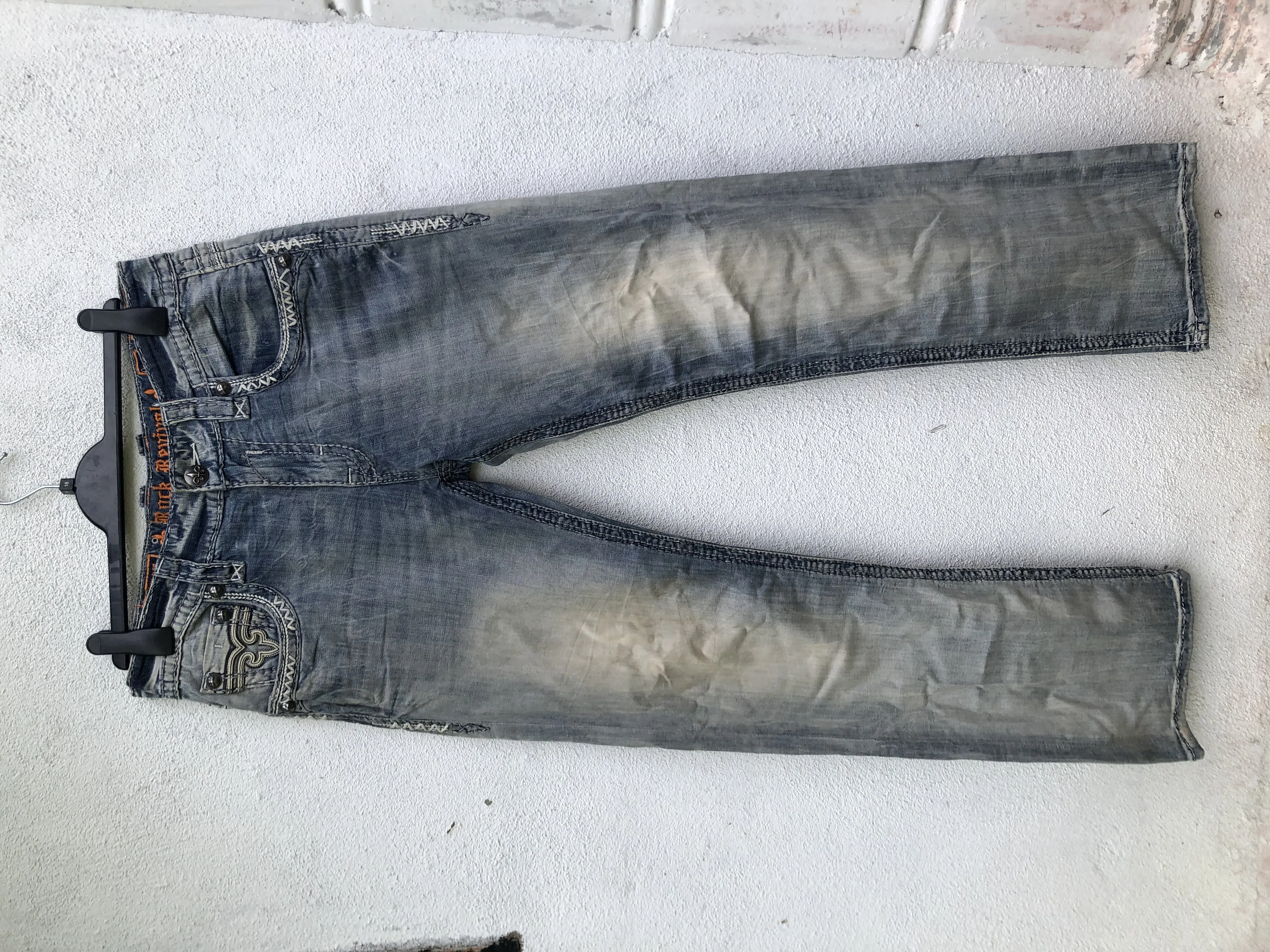 Vintage Rock Revival Denim Pants