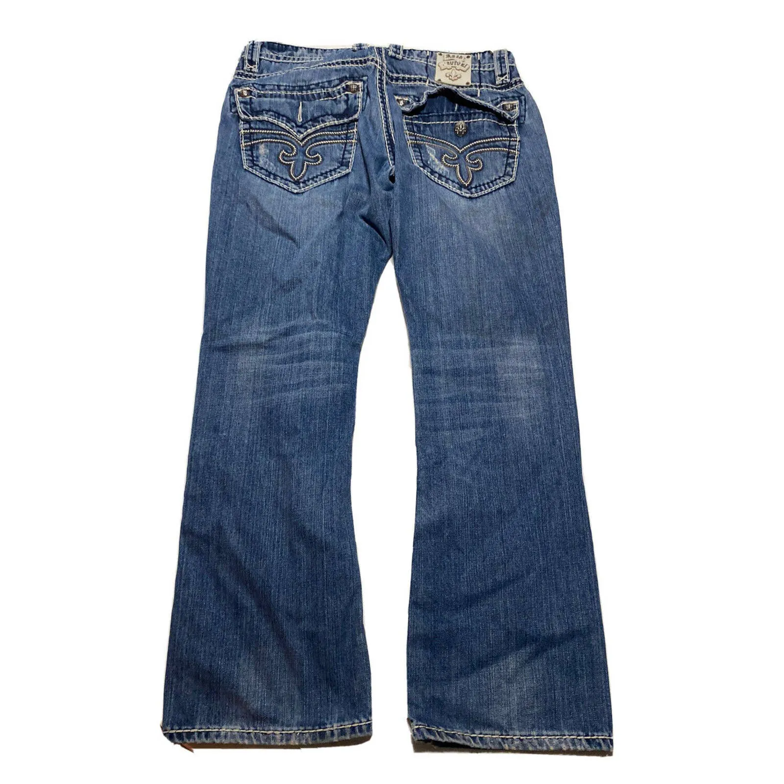 Rock Revival Billy Straight leg Jeans Measured Size 35x32 N1