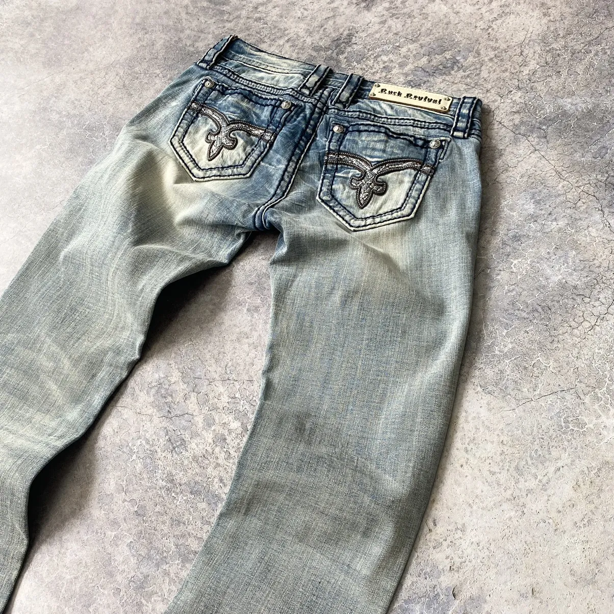 ROCK REVIVAL JEANS PANTS LINA STRAIGHT SIZE 27