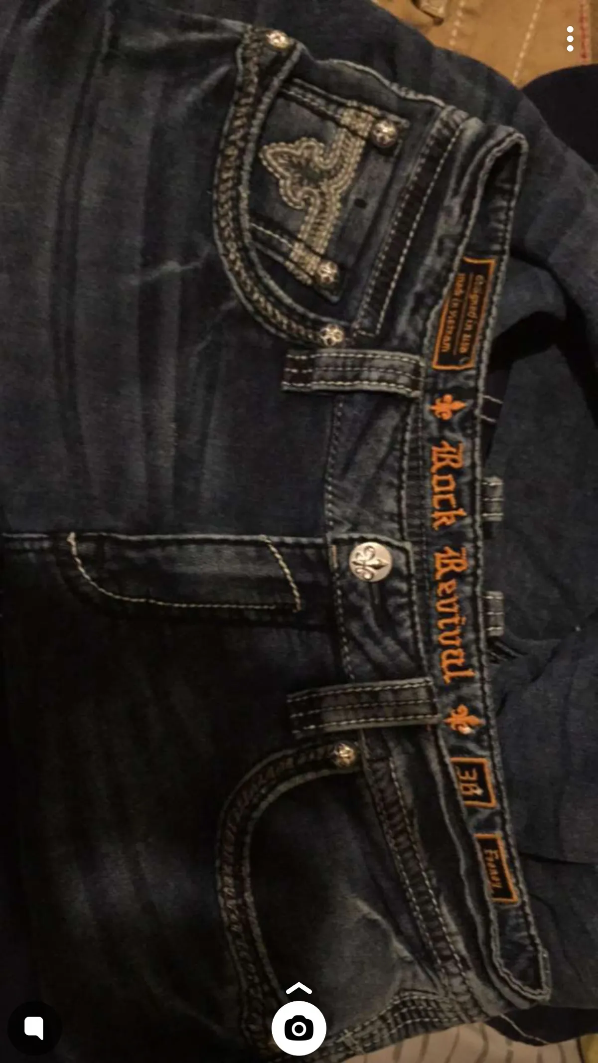 Rock Revival Denim Biker Jeans