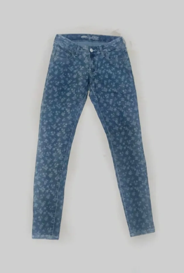 old navy.. slim fit leopard pattern denim pants