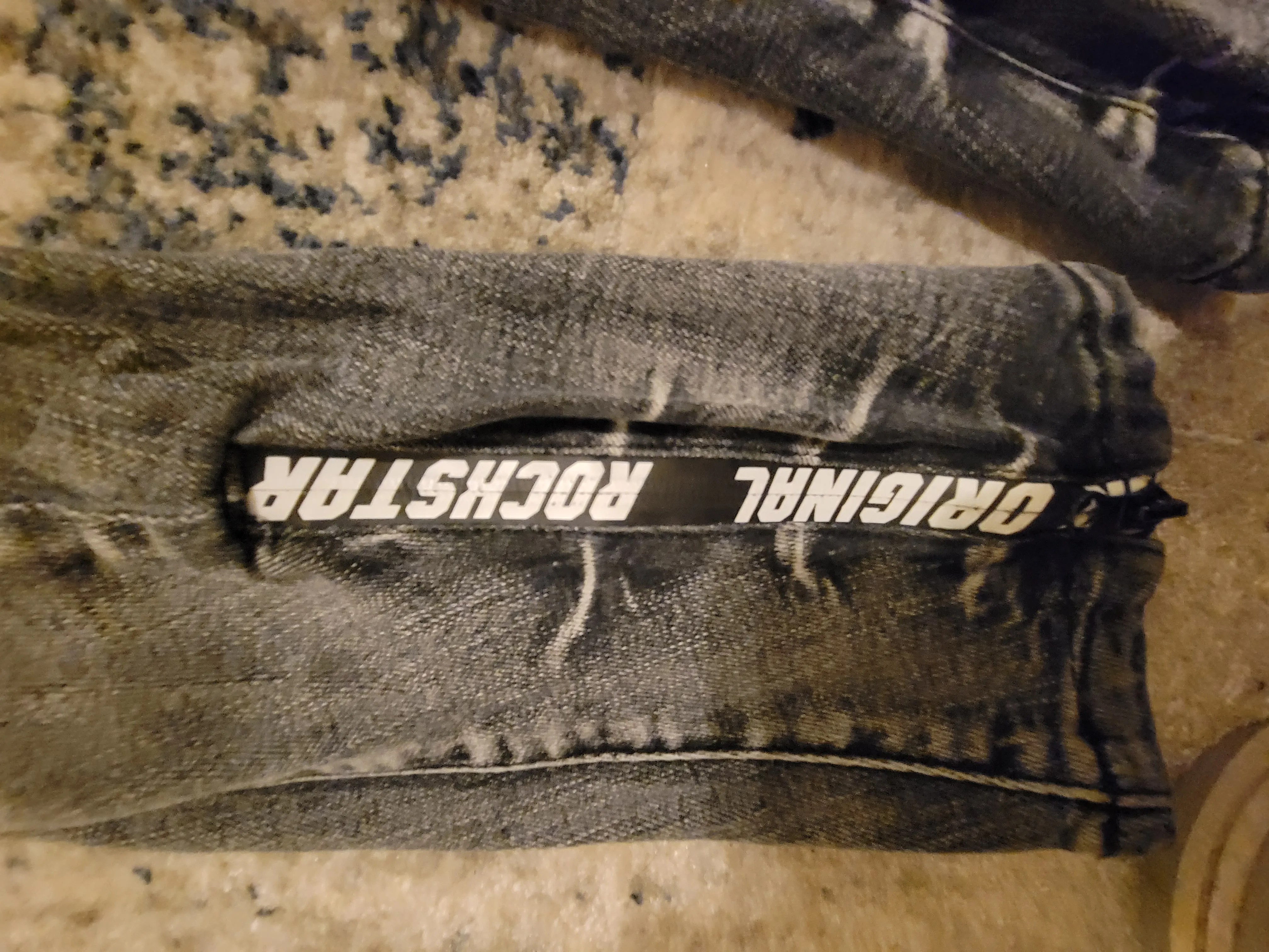 Rare Ripped Rockstar Jeans Size 34