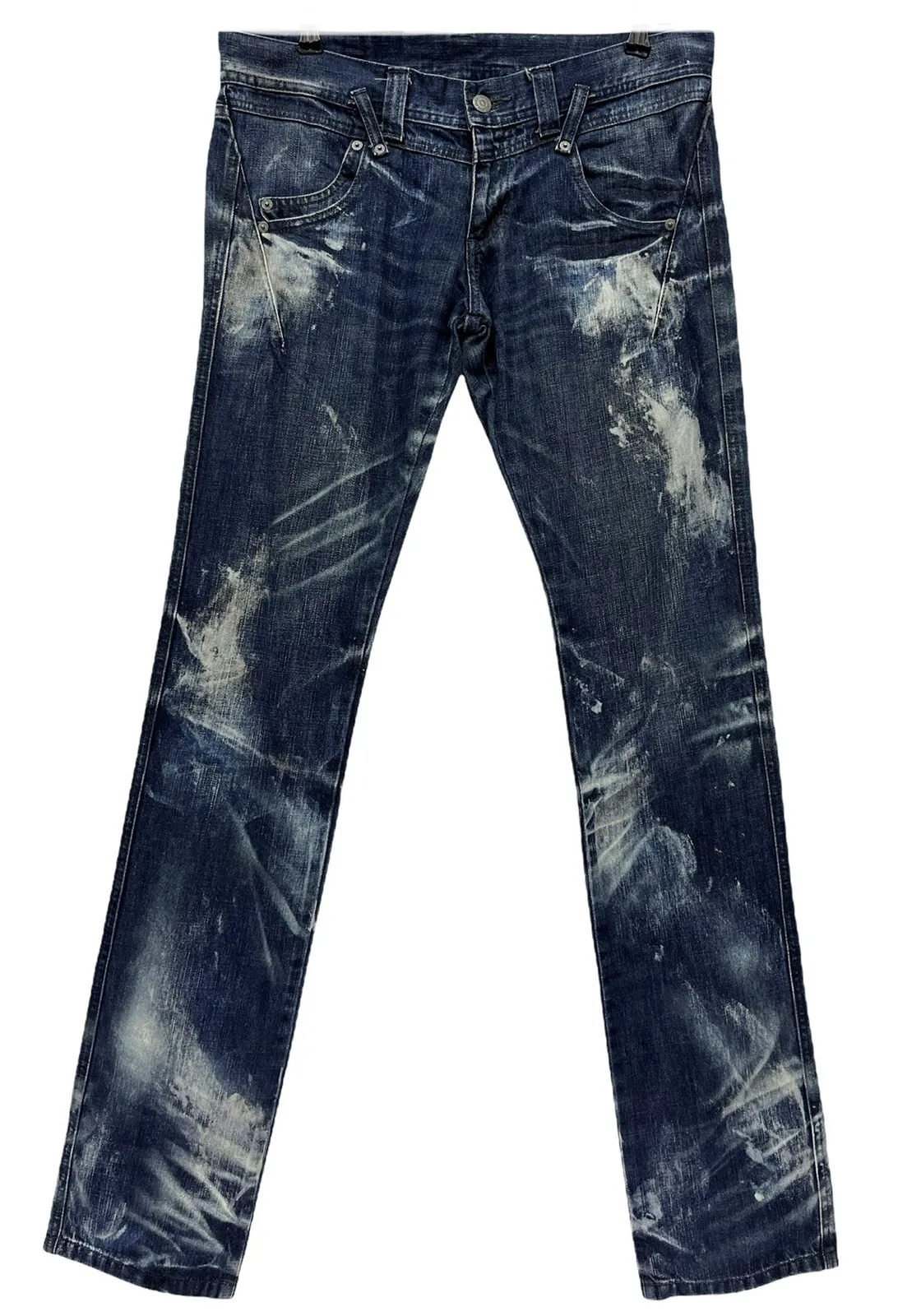 🤟🏼🔥TORNADO MART JAPAN Acid Wash Low Rise Slim Fit Jeans