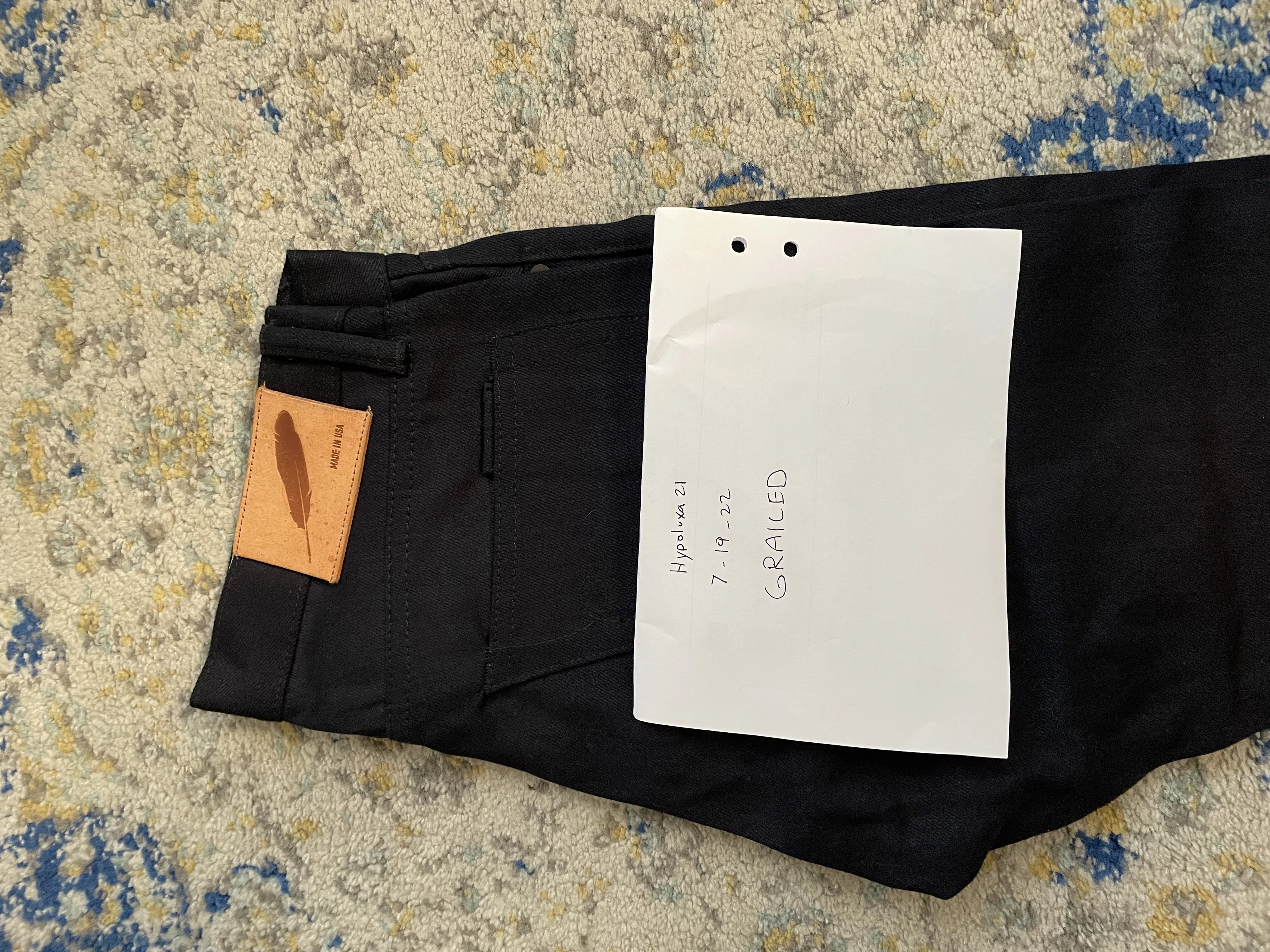 13.5oz Dark SK denim jeans