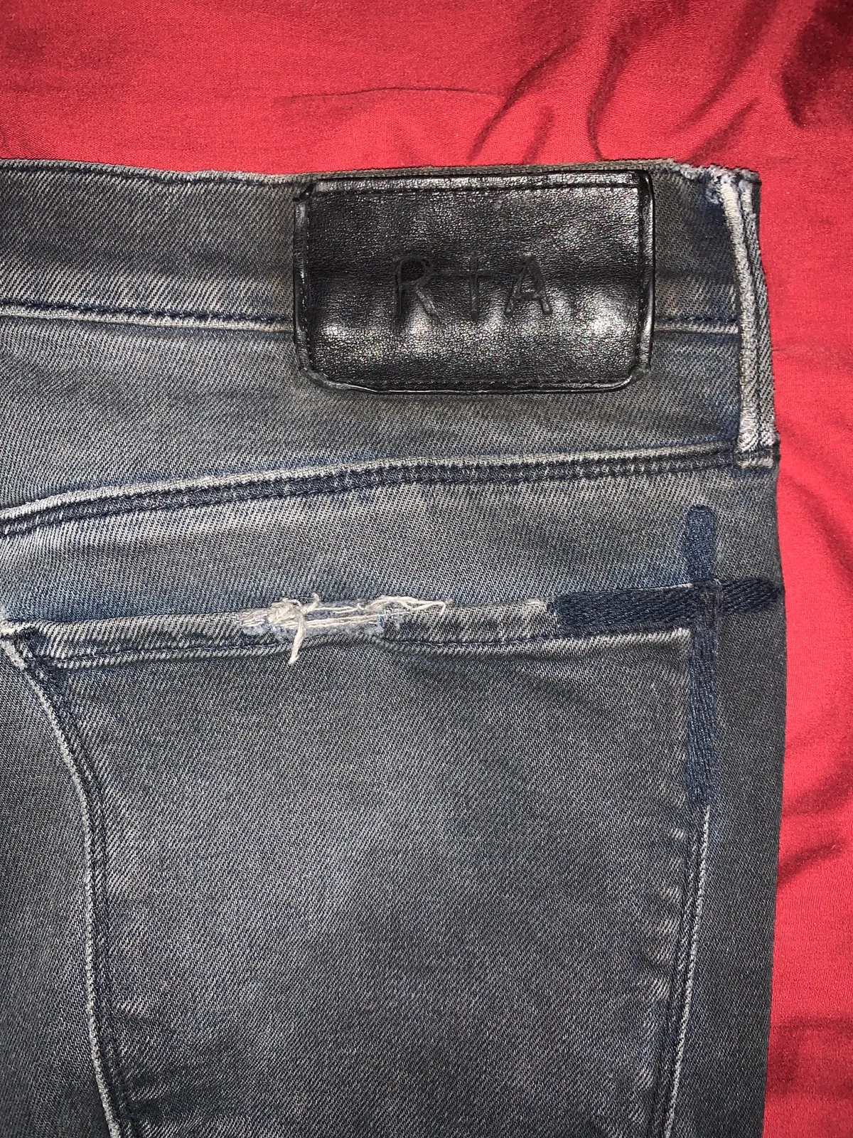 Black Distressed Denim