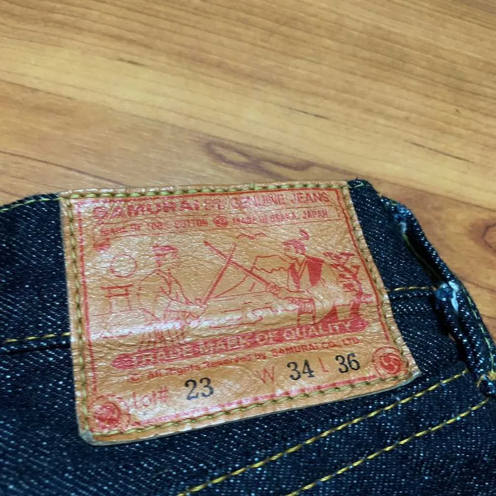s510xx 15 oz Samurai Jeans 34x36