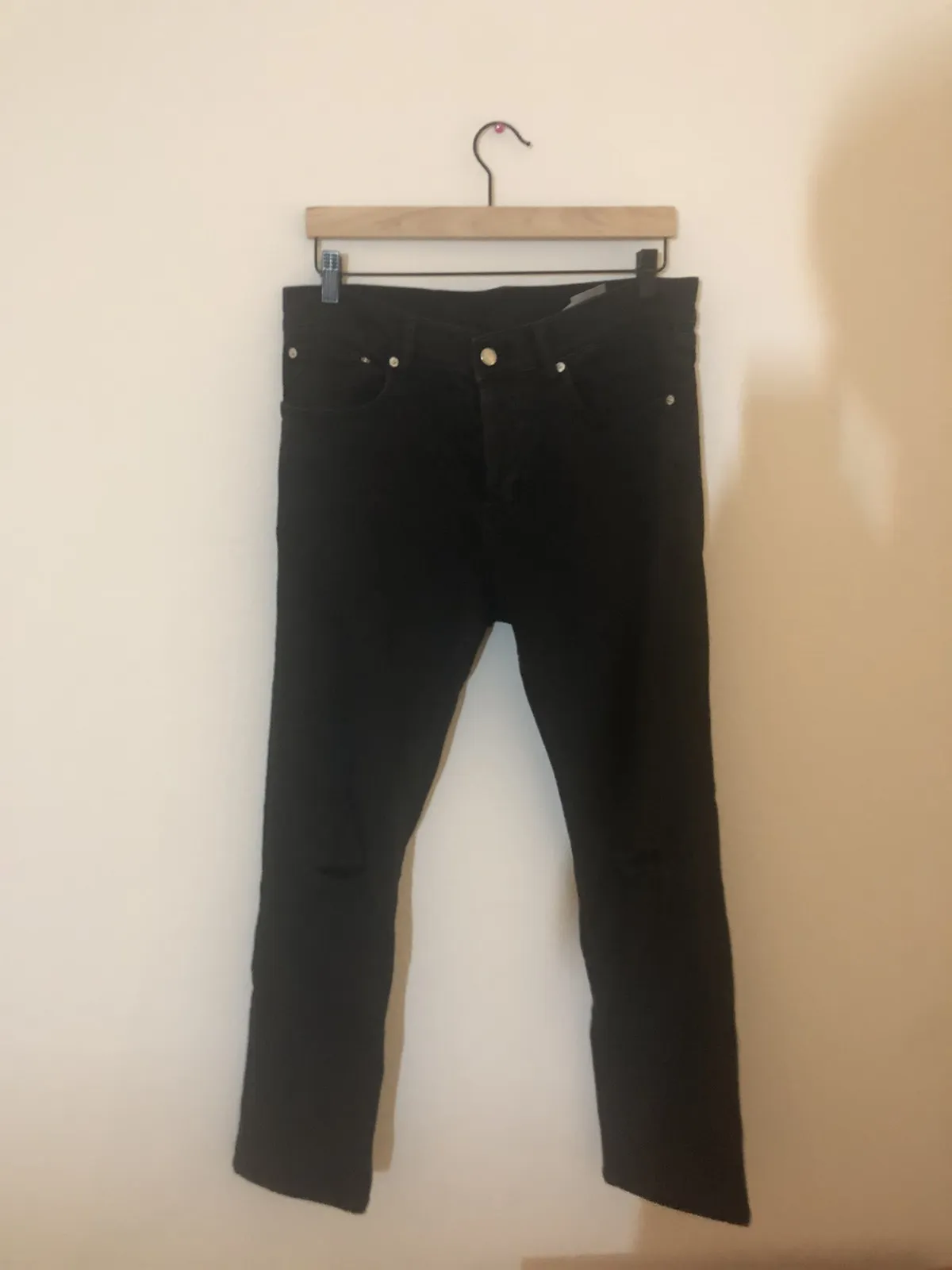 Black wash denim