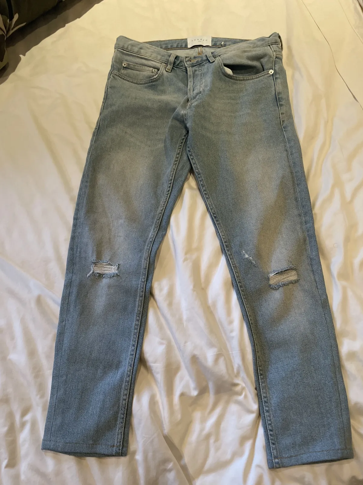 SANDRO ripped skinny jeans