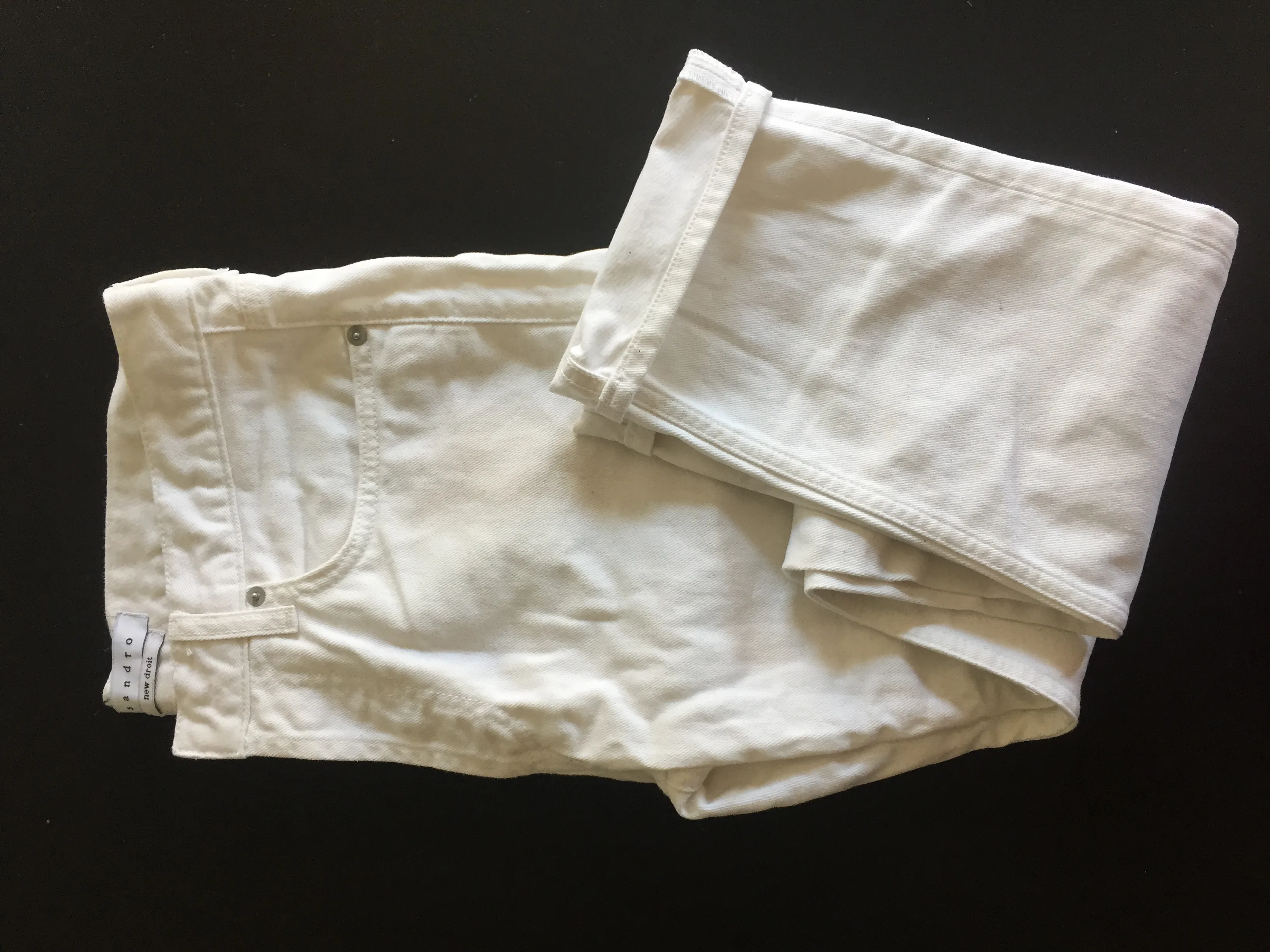 Sandro Paris White Denim Jeans