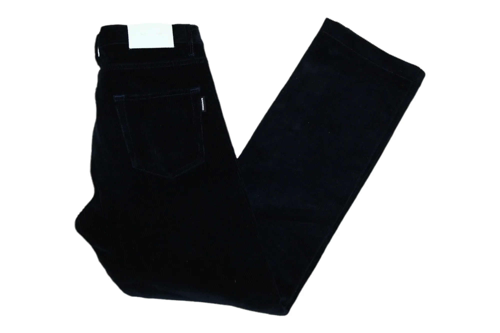 Sandro Paris Blackness Straight Corduroy Pants