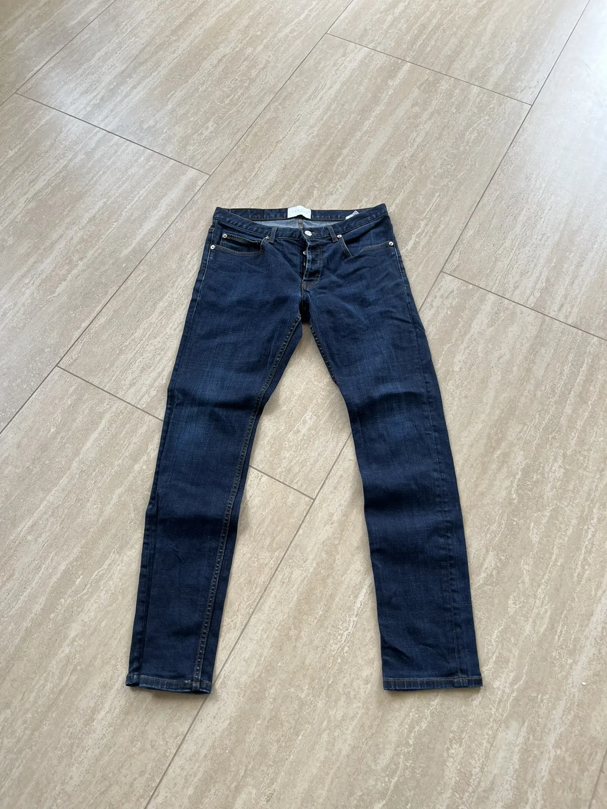 Sandro Etroit Denim Blue Pants