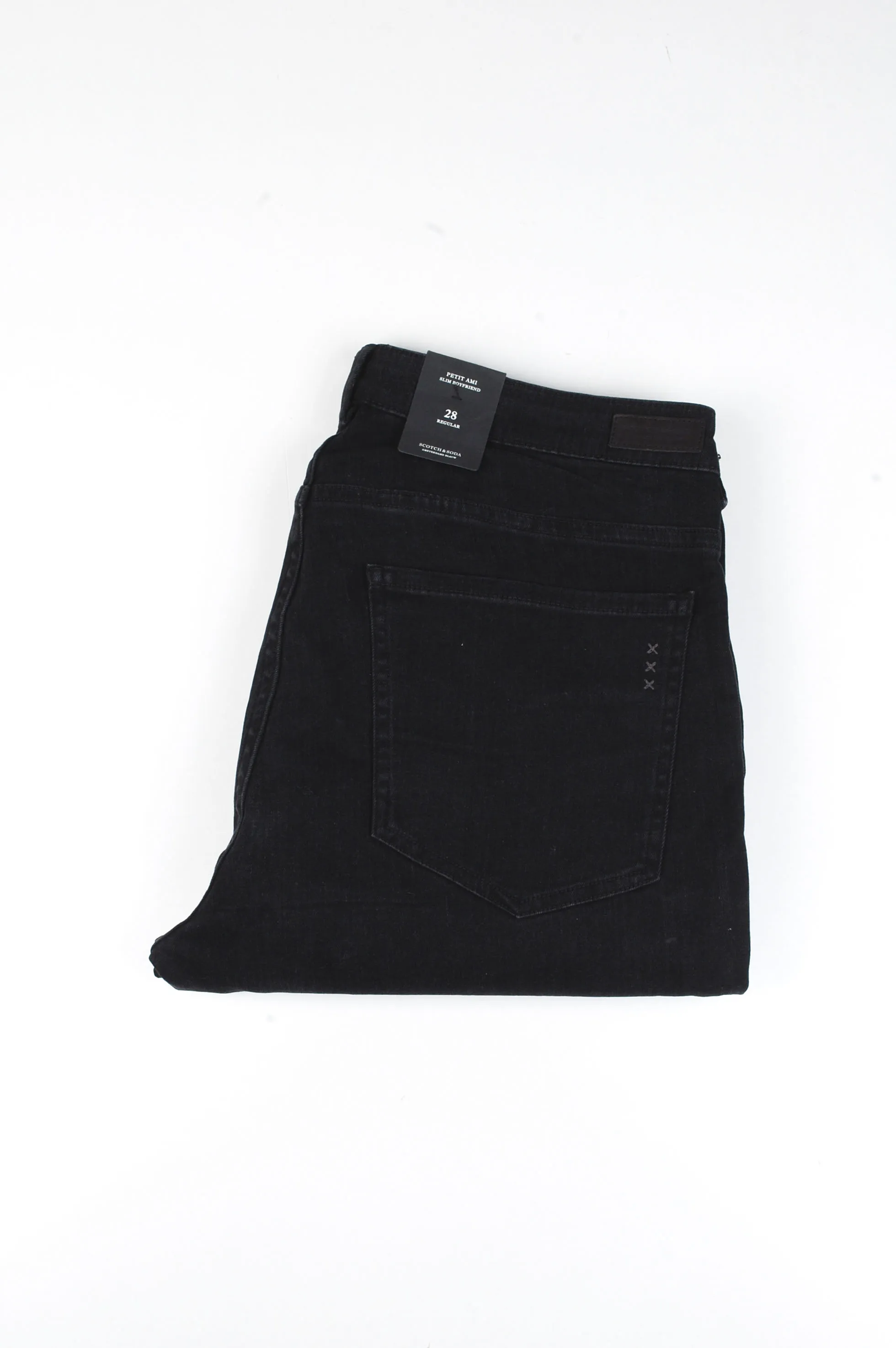 36177 Scotch&Soda Petit Ami Slim Boyfriend Black Jeans 28