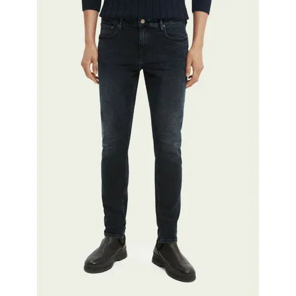 SKIM SKINNY FIT COTTON ROCKY JEANS SIZE: 29/34