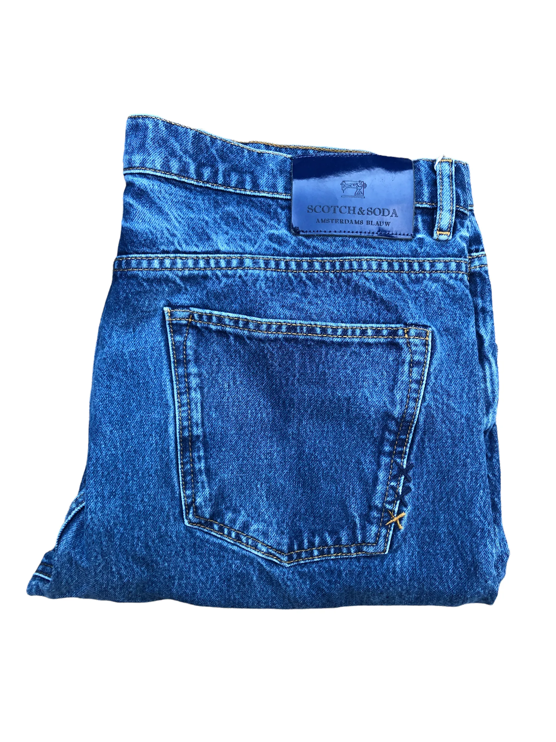 Vintage Scotch And Soda Jeans Size 36 Blue RARE