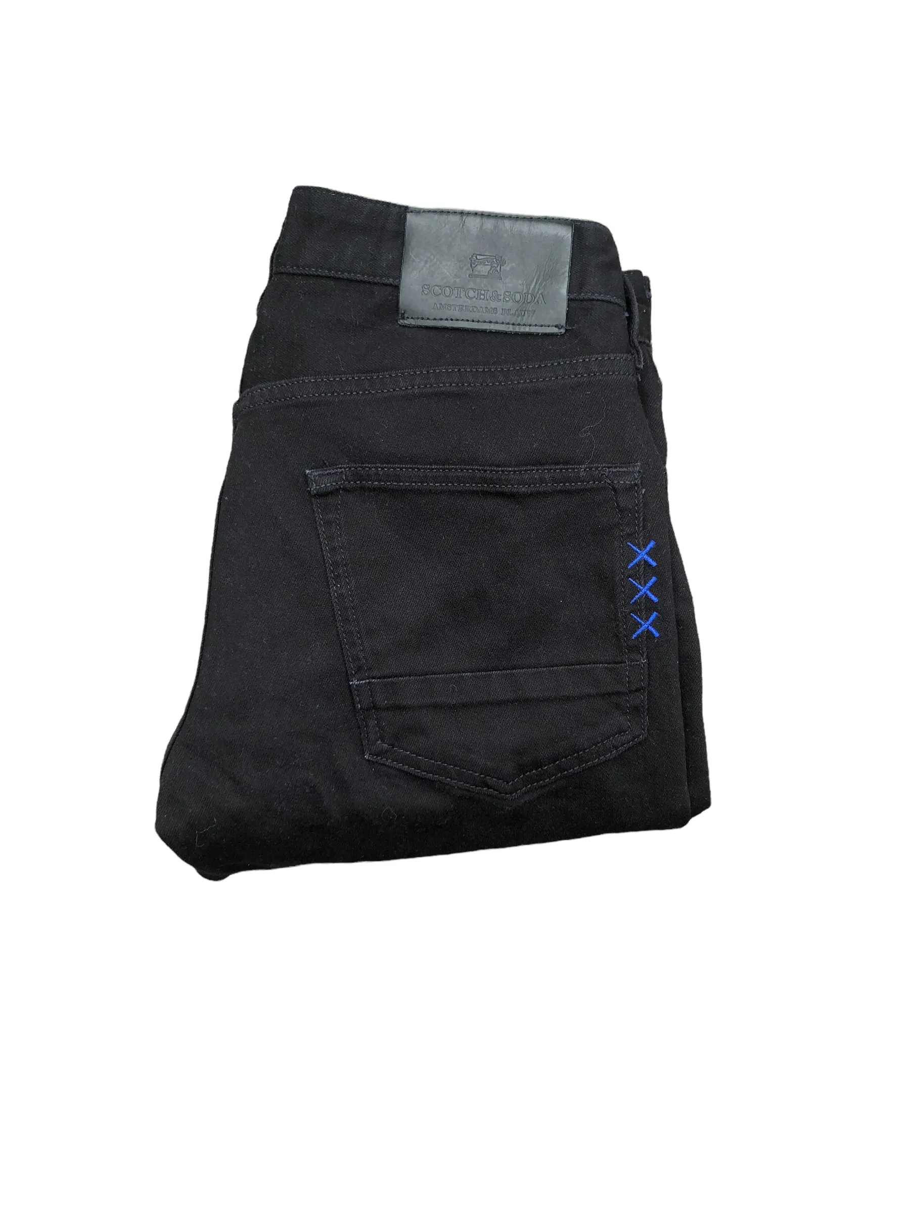 Vintage Scotch & Soda Designer Jeans Size 28 RALSTON Black