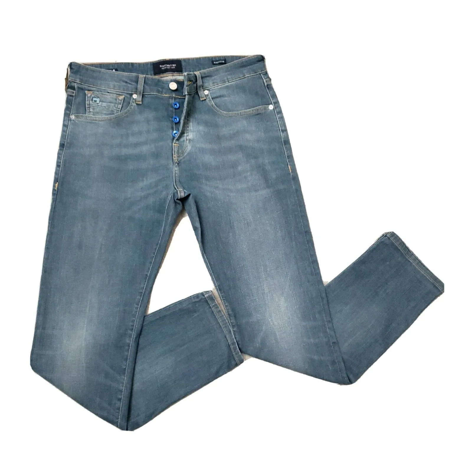 Scotch & Soda Amsterdam Blauw Ralston Slim Studio 18 33×32