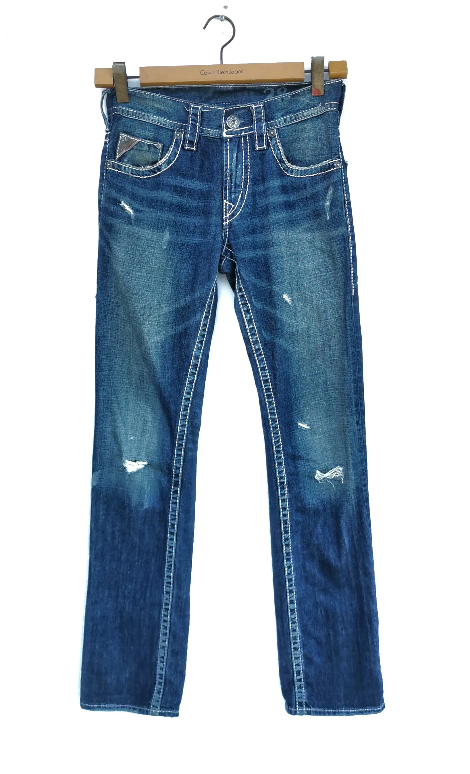 Silver 925 Series Distressed Denim Jeans