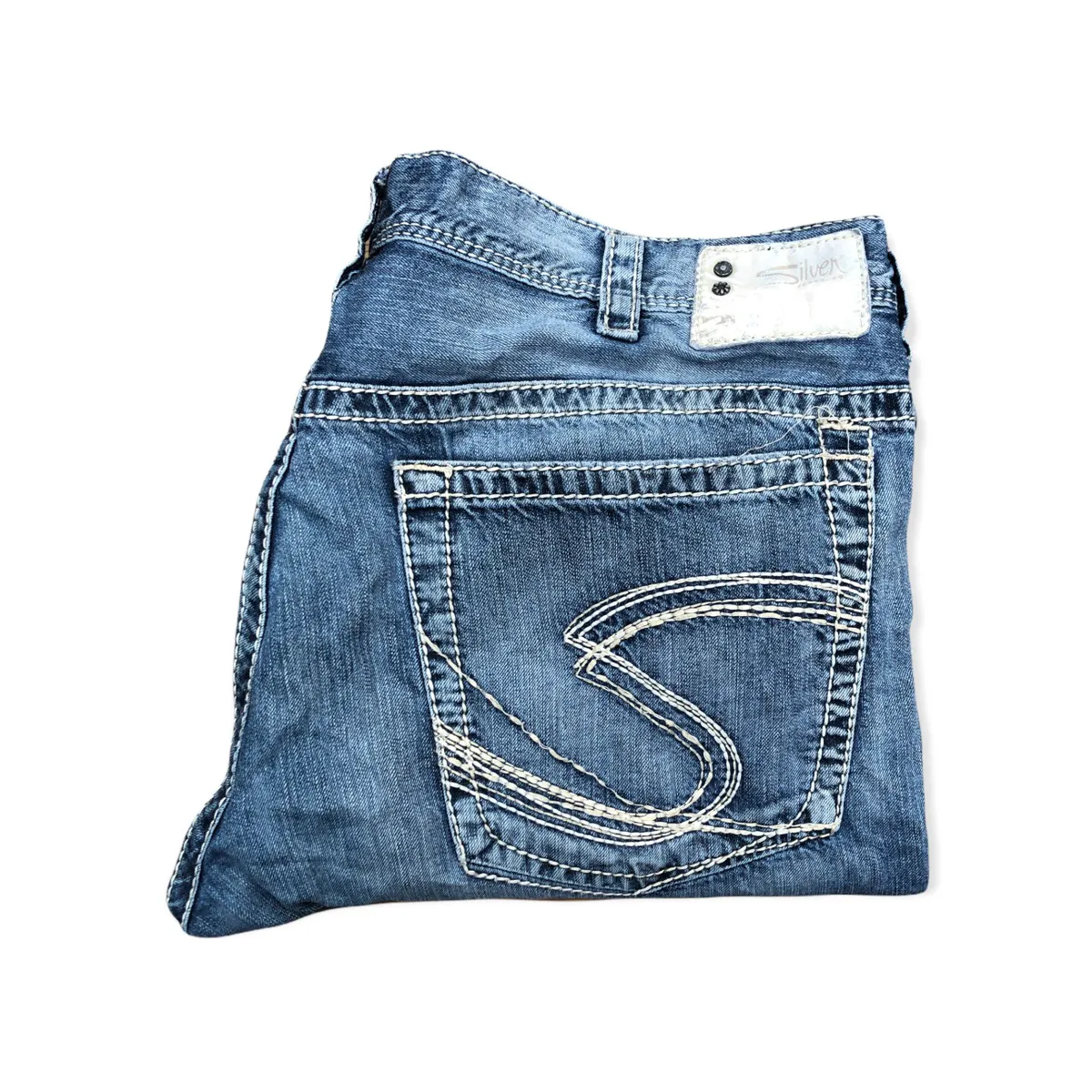 Vintage Silver Jeans Size 40 GORDIE Blue
