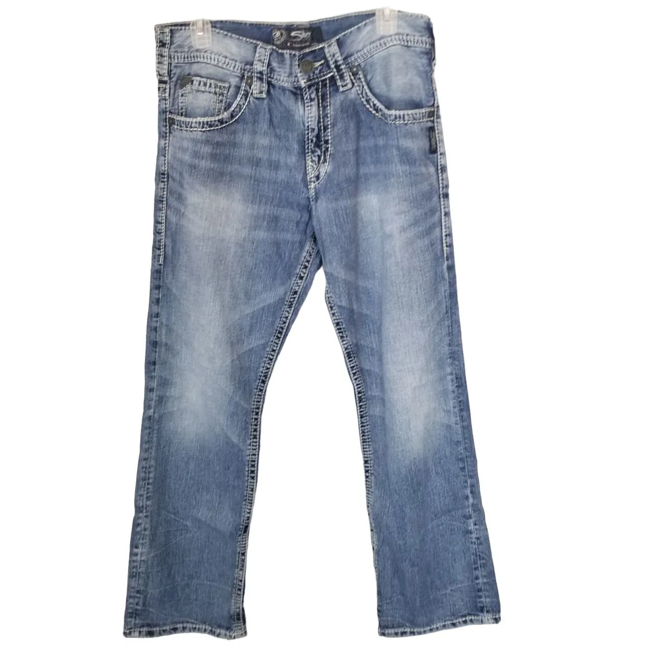 Silver Jeans 31X30 Medium Wash Denim Straight Gordie Jeans
