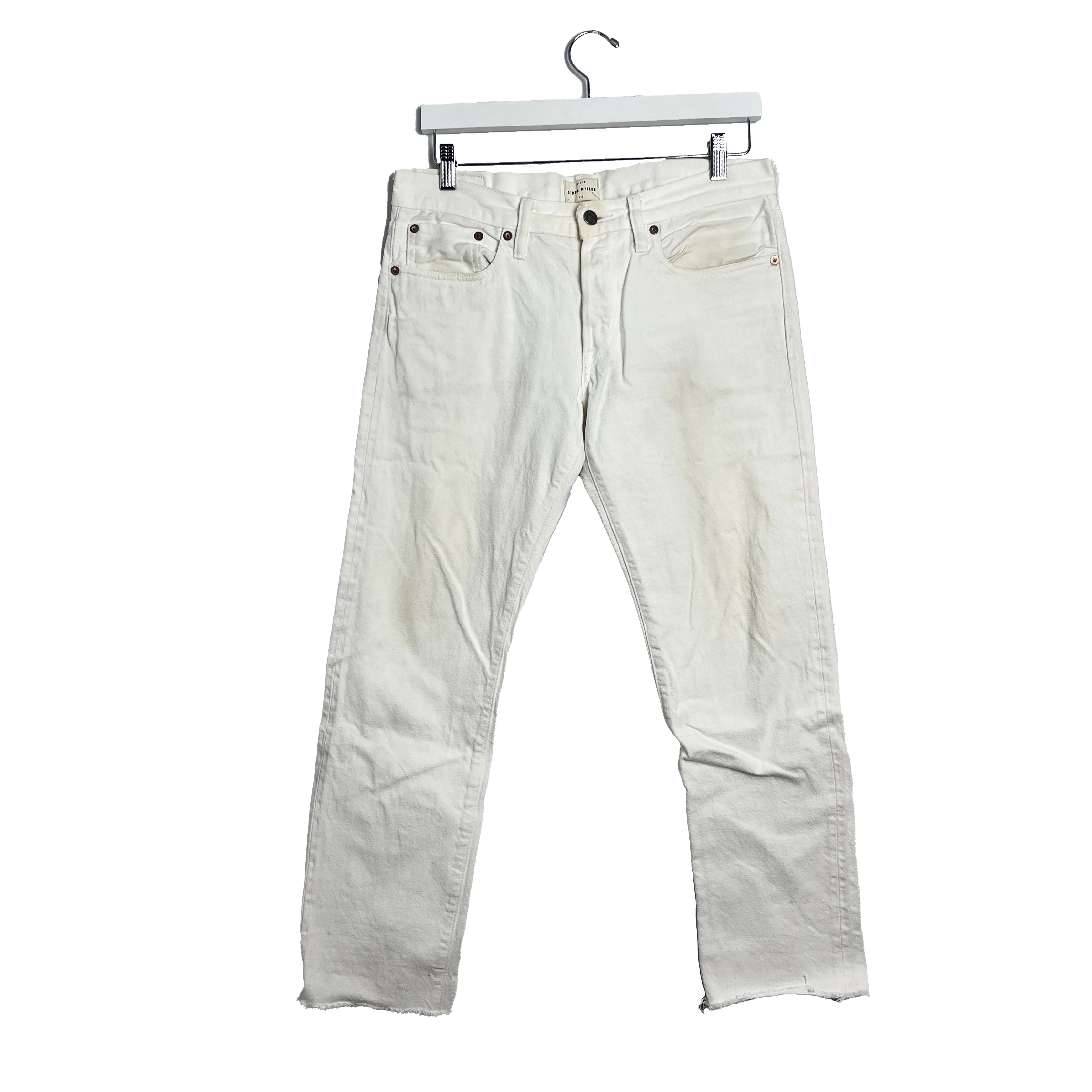 M001 White Stinson Selvedge Denim Jeans