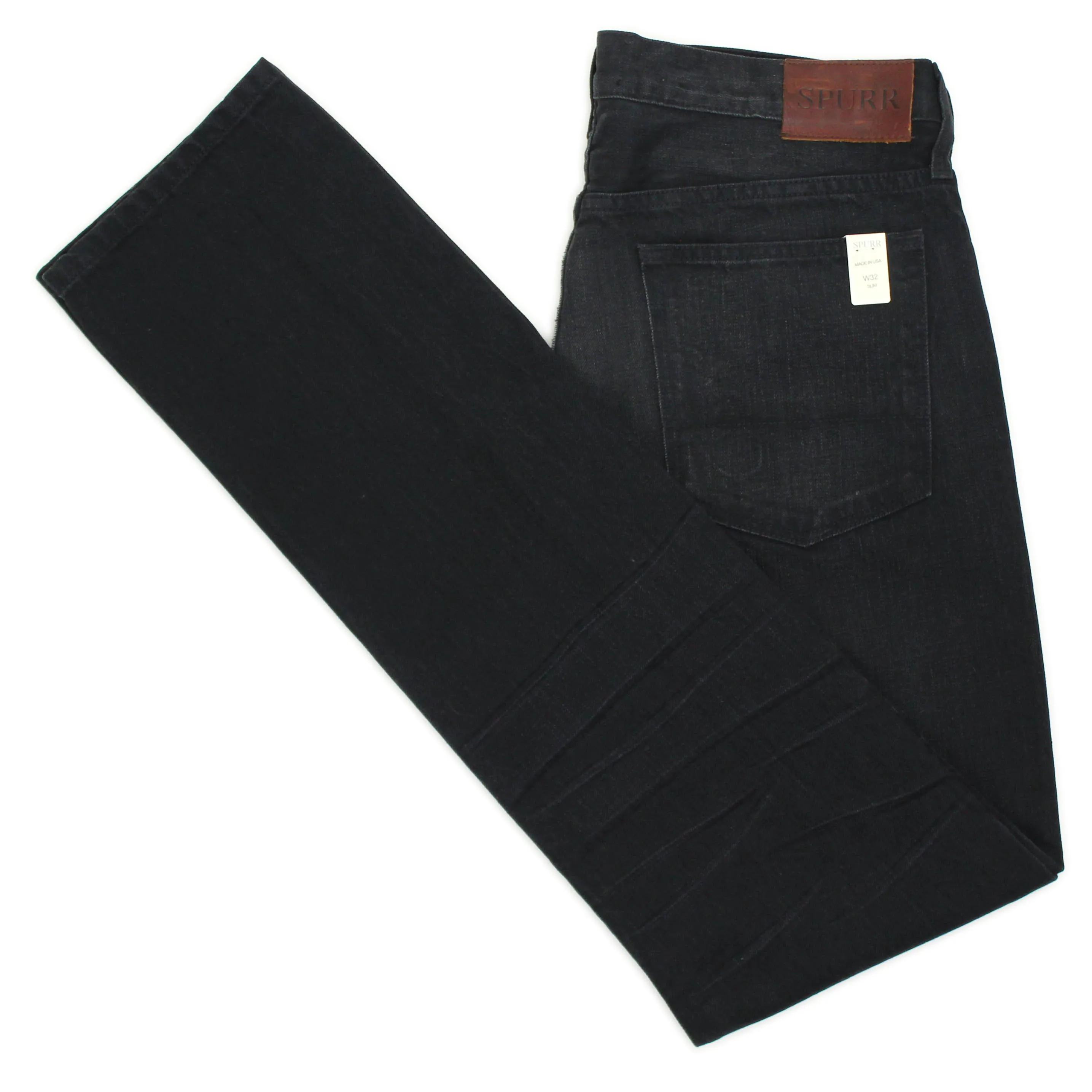 NEW Faded Black Denim Slim Fit Jeans USA Made