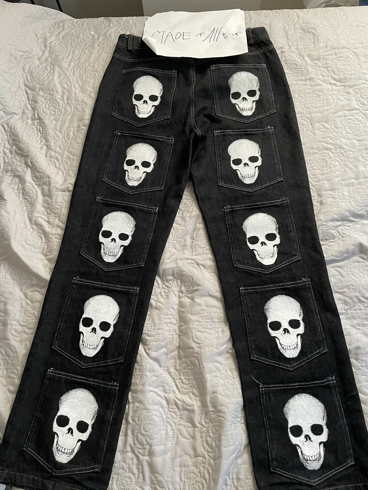 skull denims