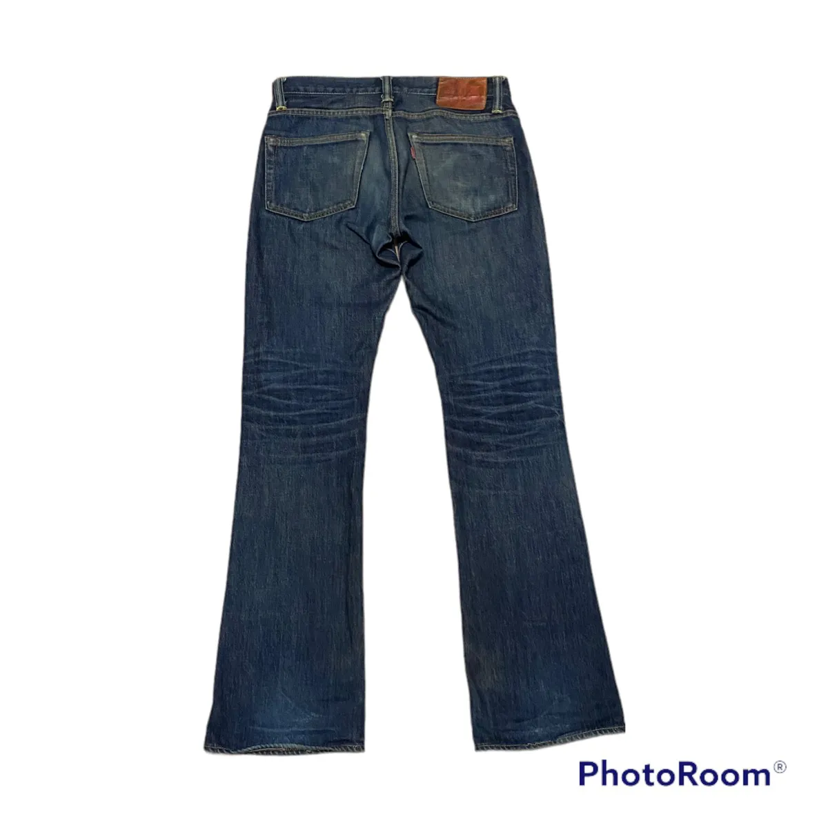 Vintage 31x31 Skulls Ripped Flare Jeans Denim Pants