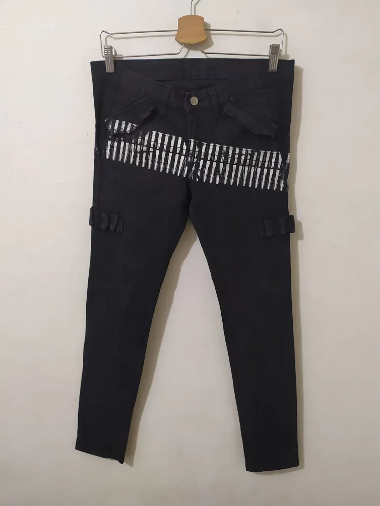 Skullism Bullet Print Skinny Stretchable Nice Design Pants