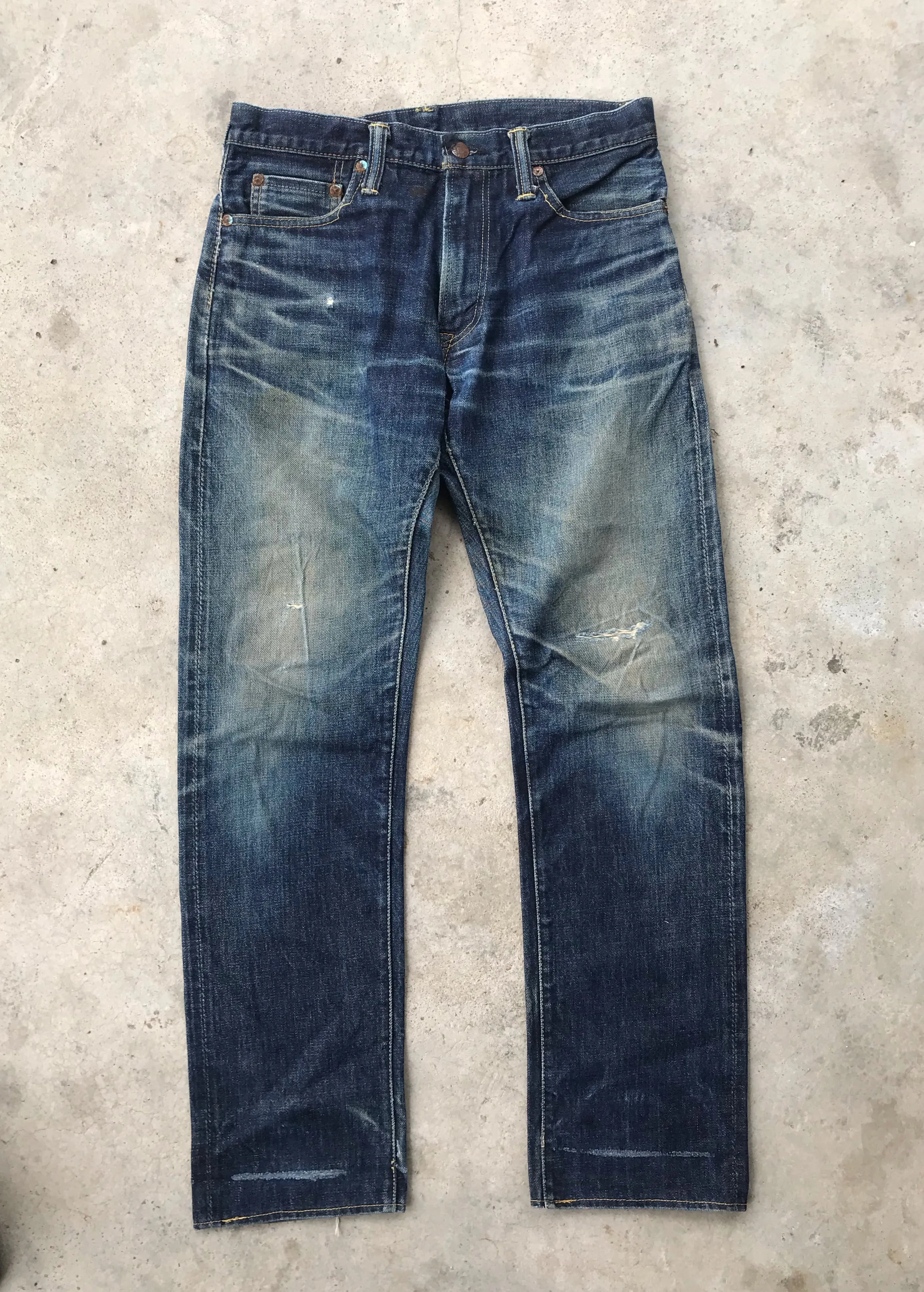 Vintage 80s Skull jeans by analchemist selvedge denim jeans