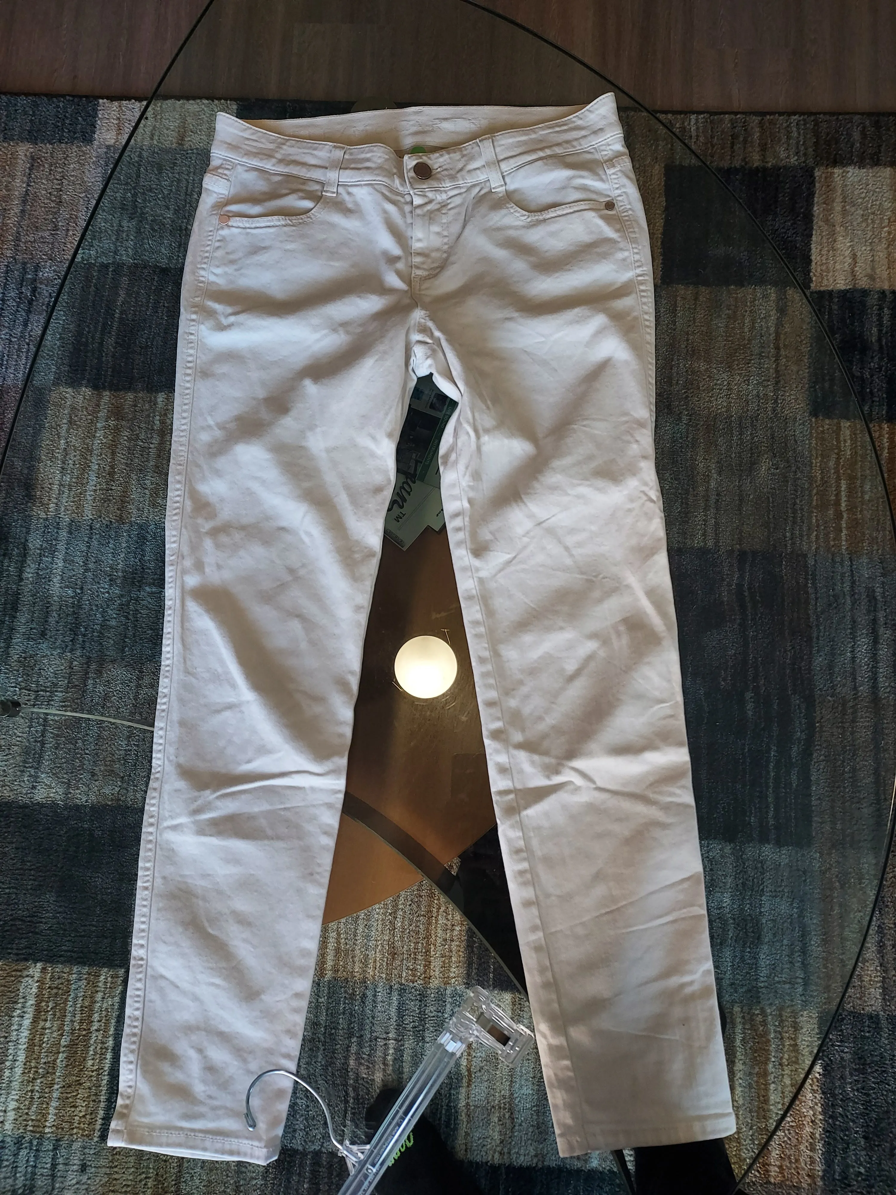 Stella McCartney White Skinny Jeans, Size 29