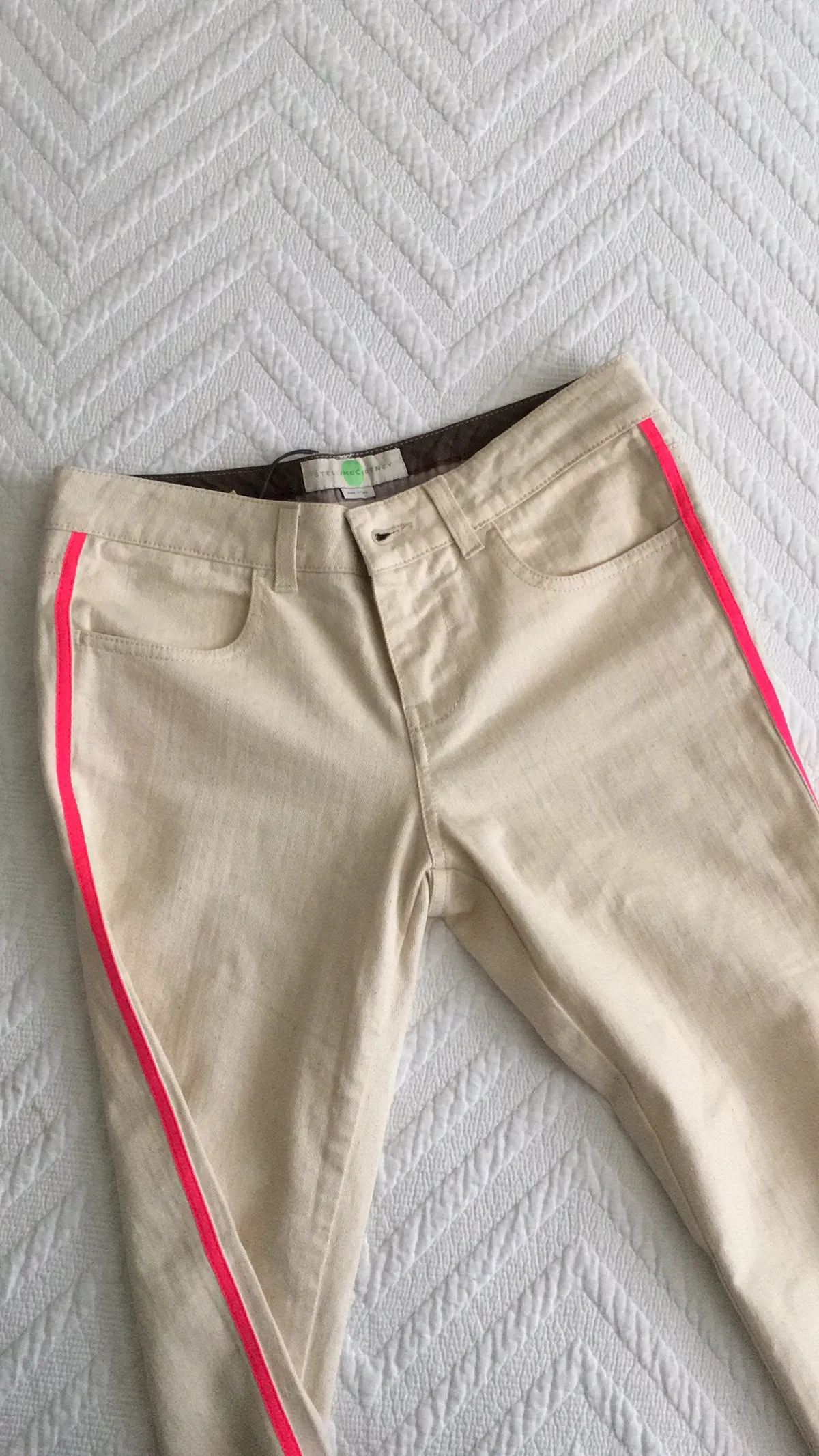 Pink Striped Jeans