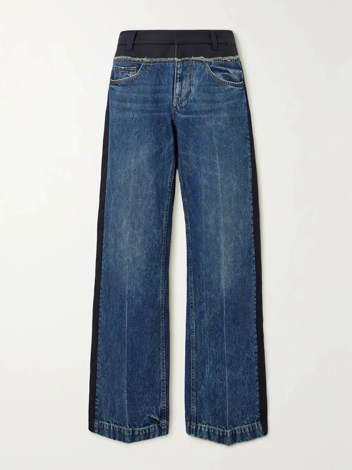 $990 FW23 Runway Hybrid twill denim