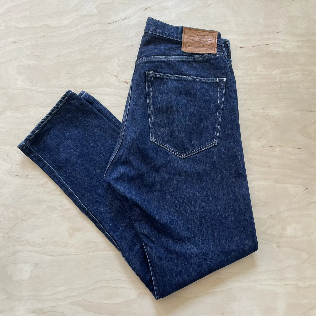 Selvedge Denim Jeans Dark Wash Indigo