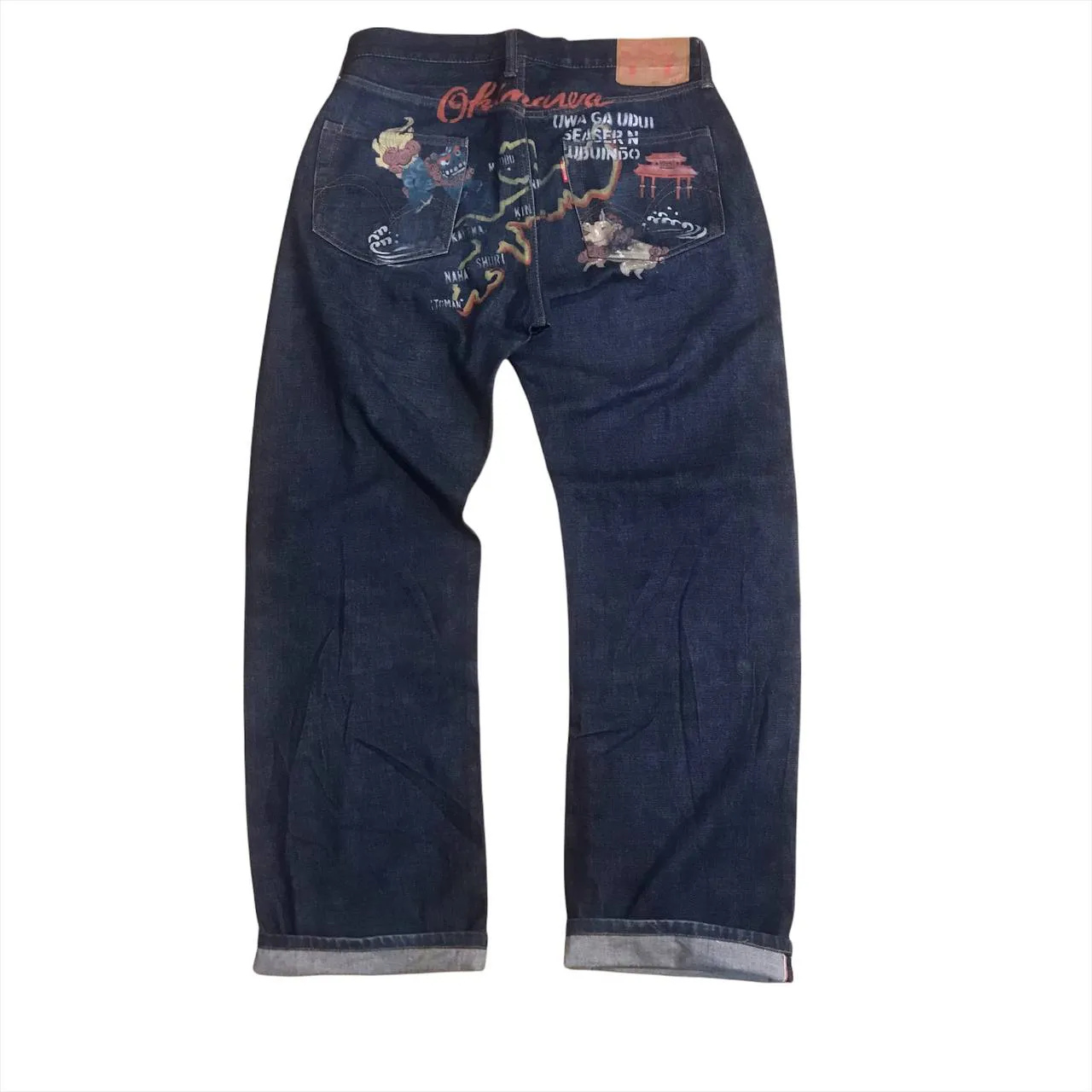 💥Rare💥 Studio D'artisan Hand Painting Art Denim
