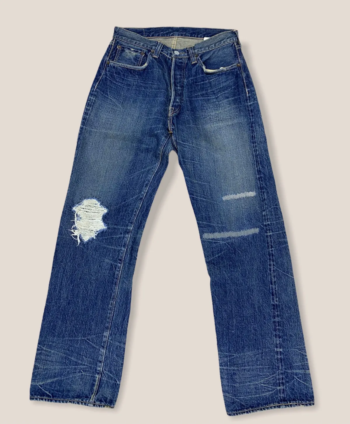 rare sugar cane size 31 distressed design great condition