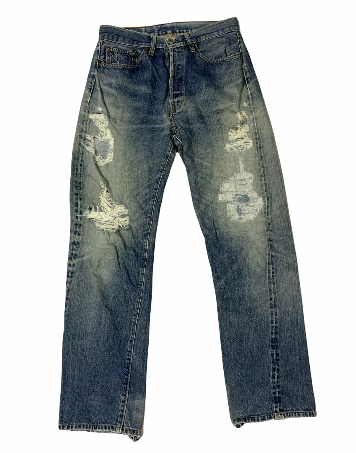 🔥VTG SUGAR CANES USA DISTRESSED DENIM