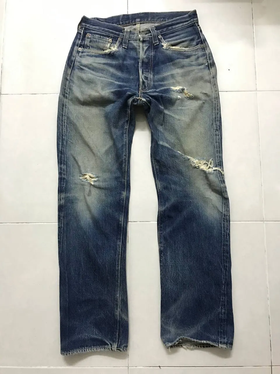 Vintage Sugar Cane Distressed Selvedge Jeans