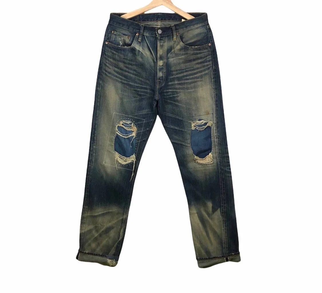 Vintage Destroyed Sugar Cane Distressed Kurt Kobain Jeans