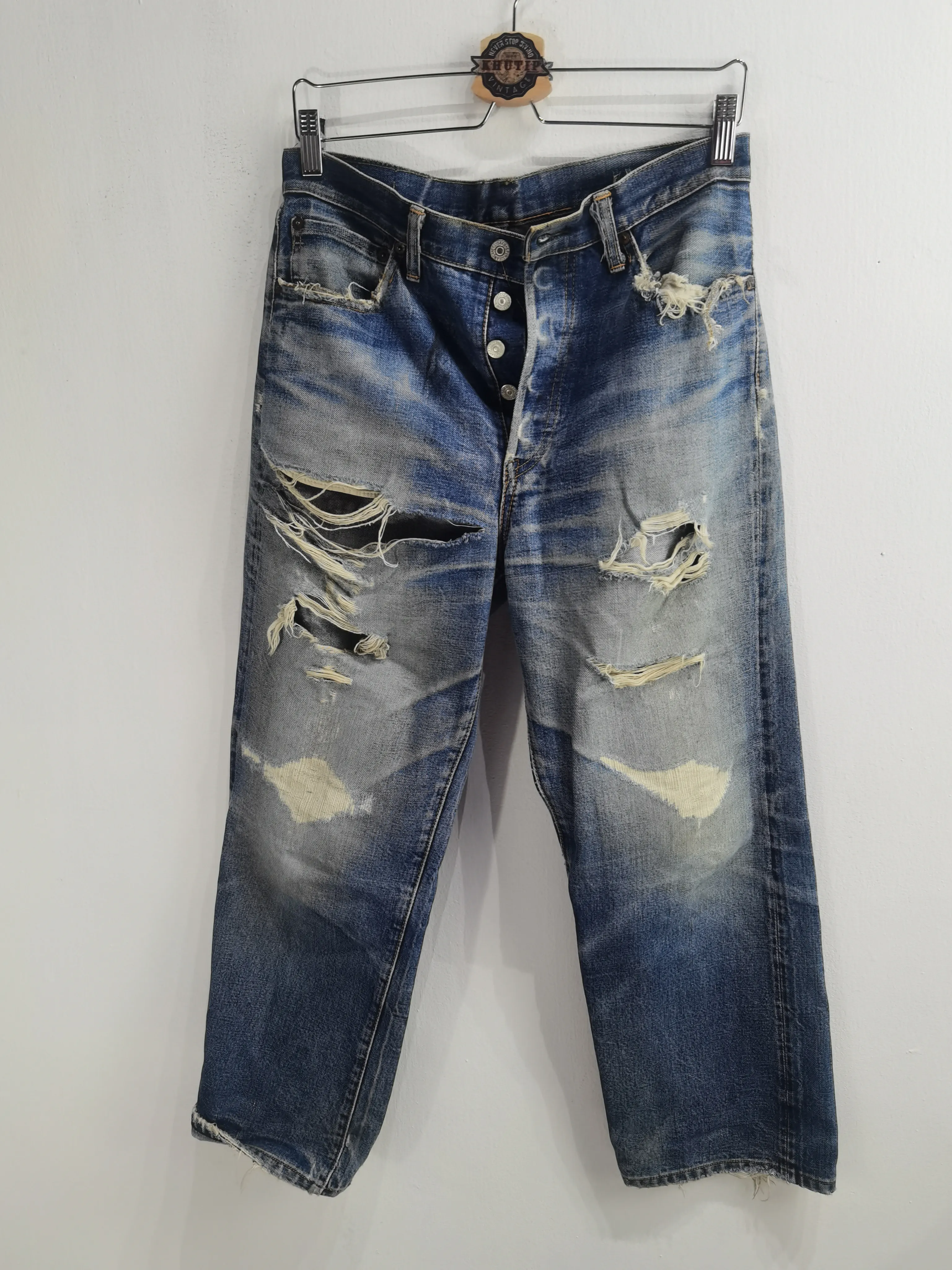 Vintage Sugar Cane Distressed Denim