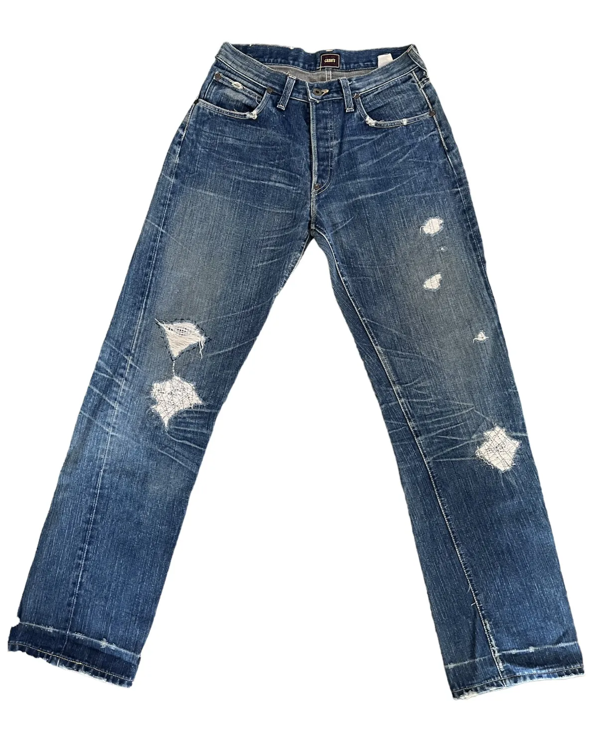 SugarCane & Co SELVEDGE Distress Jeans