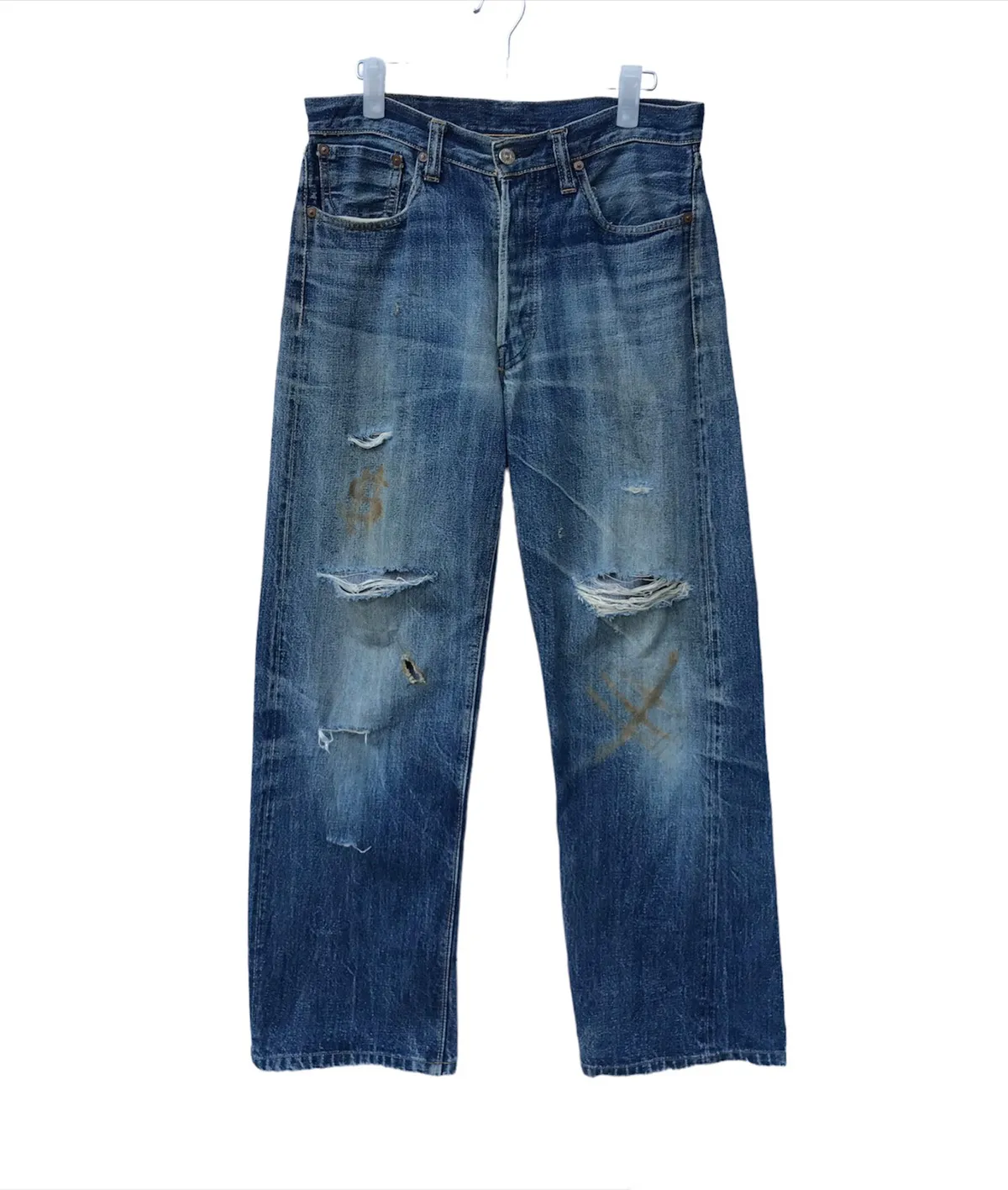 sugar cane toyo enterprise distressed denim