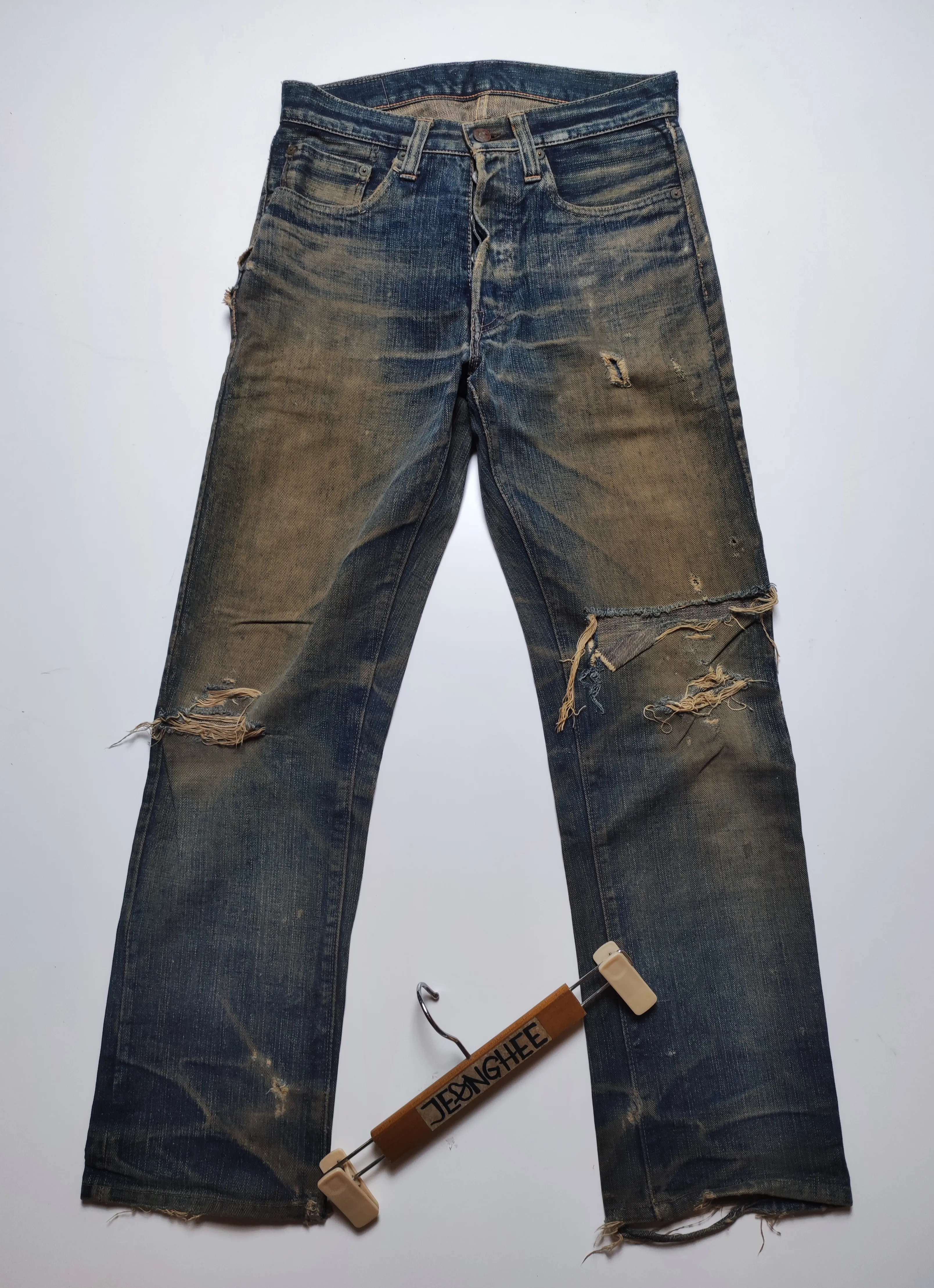 Vintage Distressed Sugar Cane Okinawa Selvedge Denim