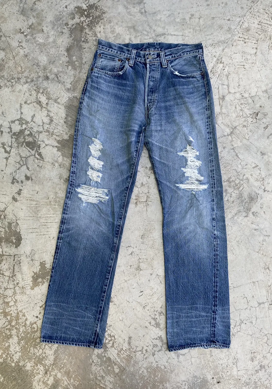 Vintage Sugar Cane Distressed Denim