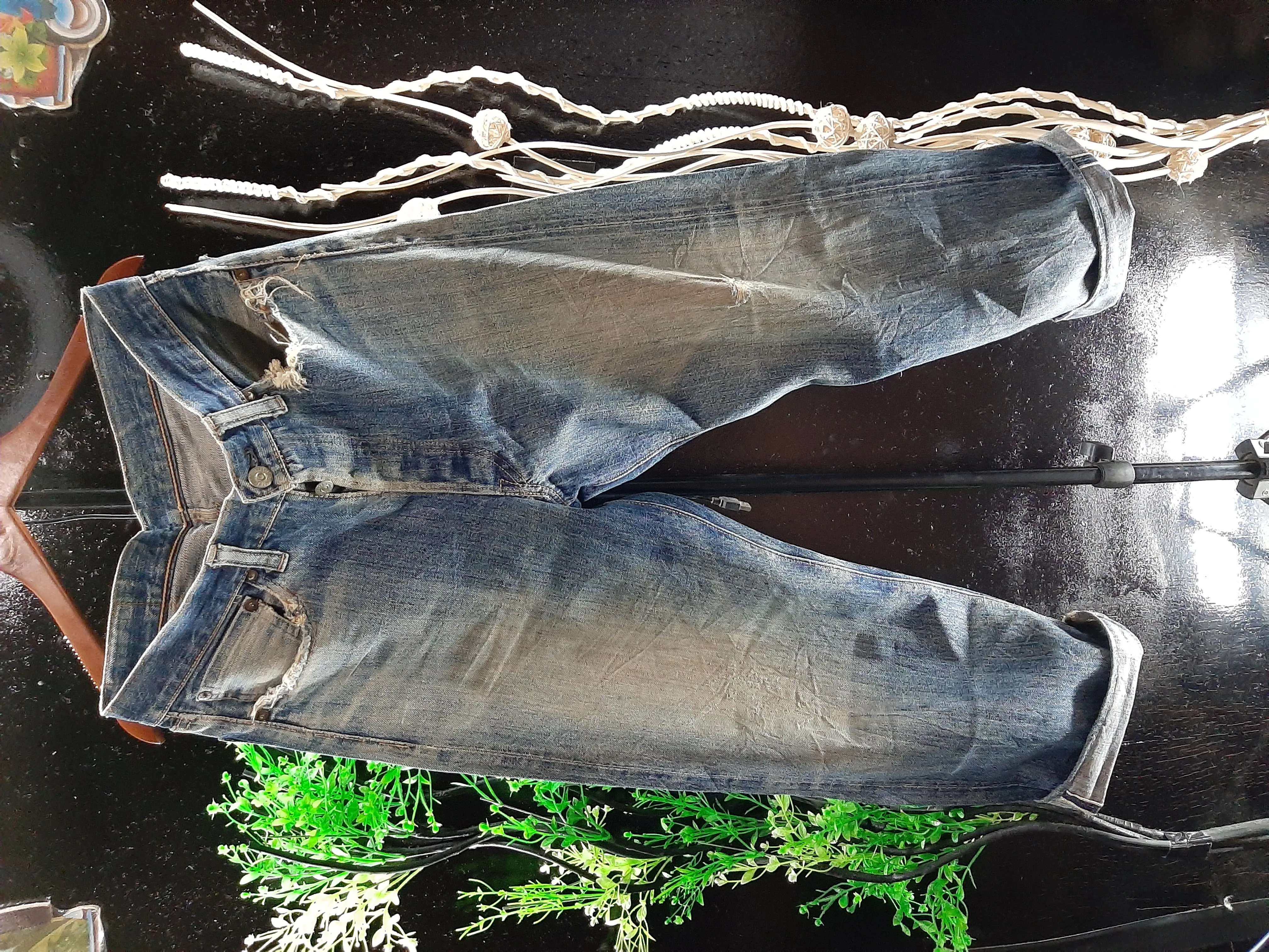 VINTAGE SUGAR CANE DISTRESSED SELVEDGE DENIM