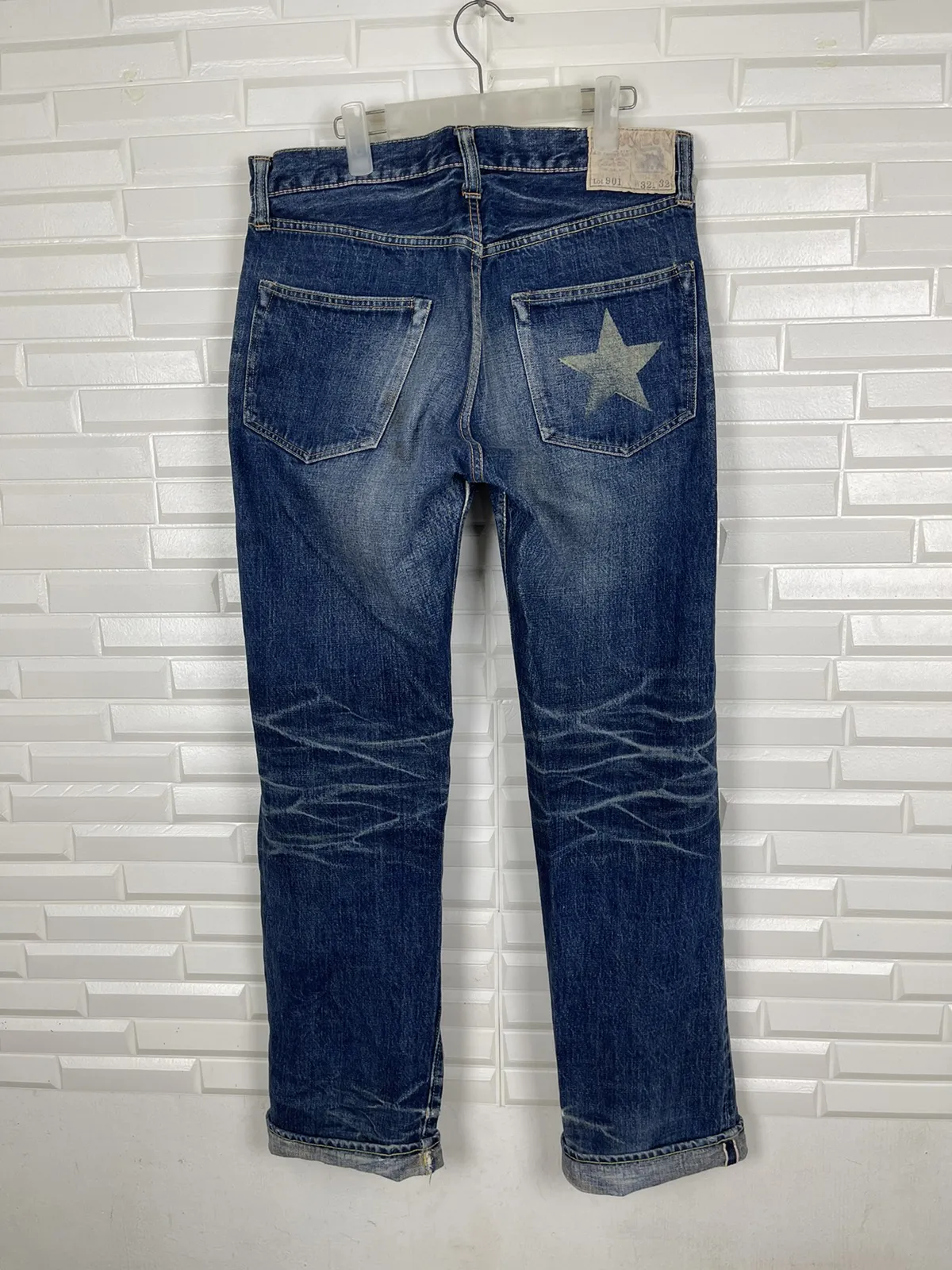 Vintage Distressed Jeans SUGAR CANE Lot901 Selvedge