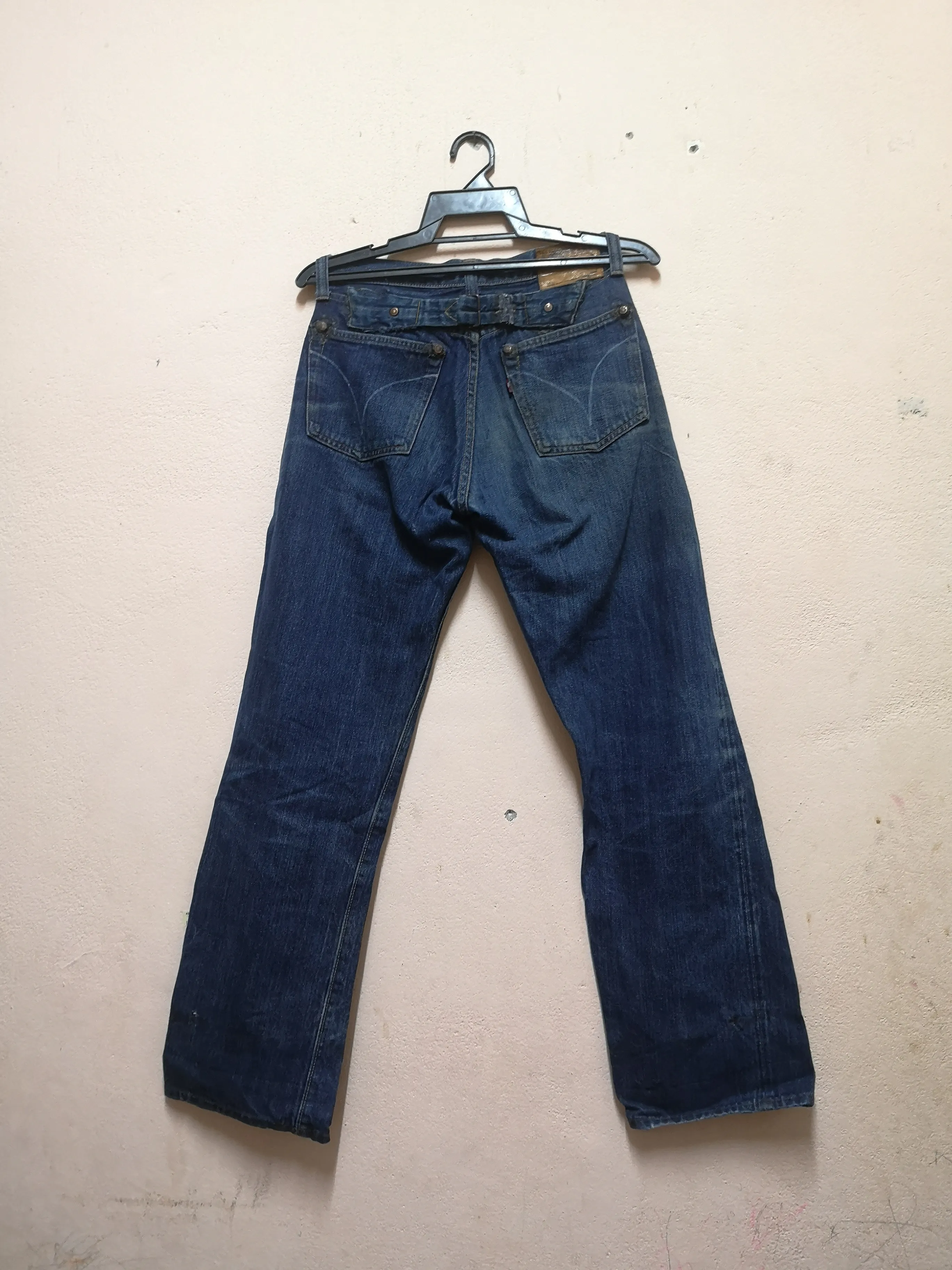 Distressed Selvedge Sugarcane Jean's