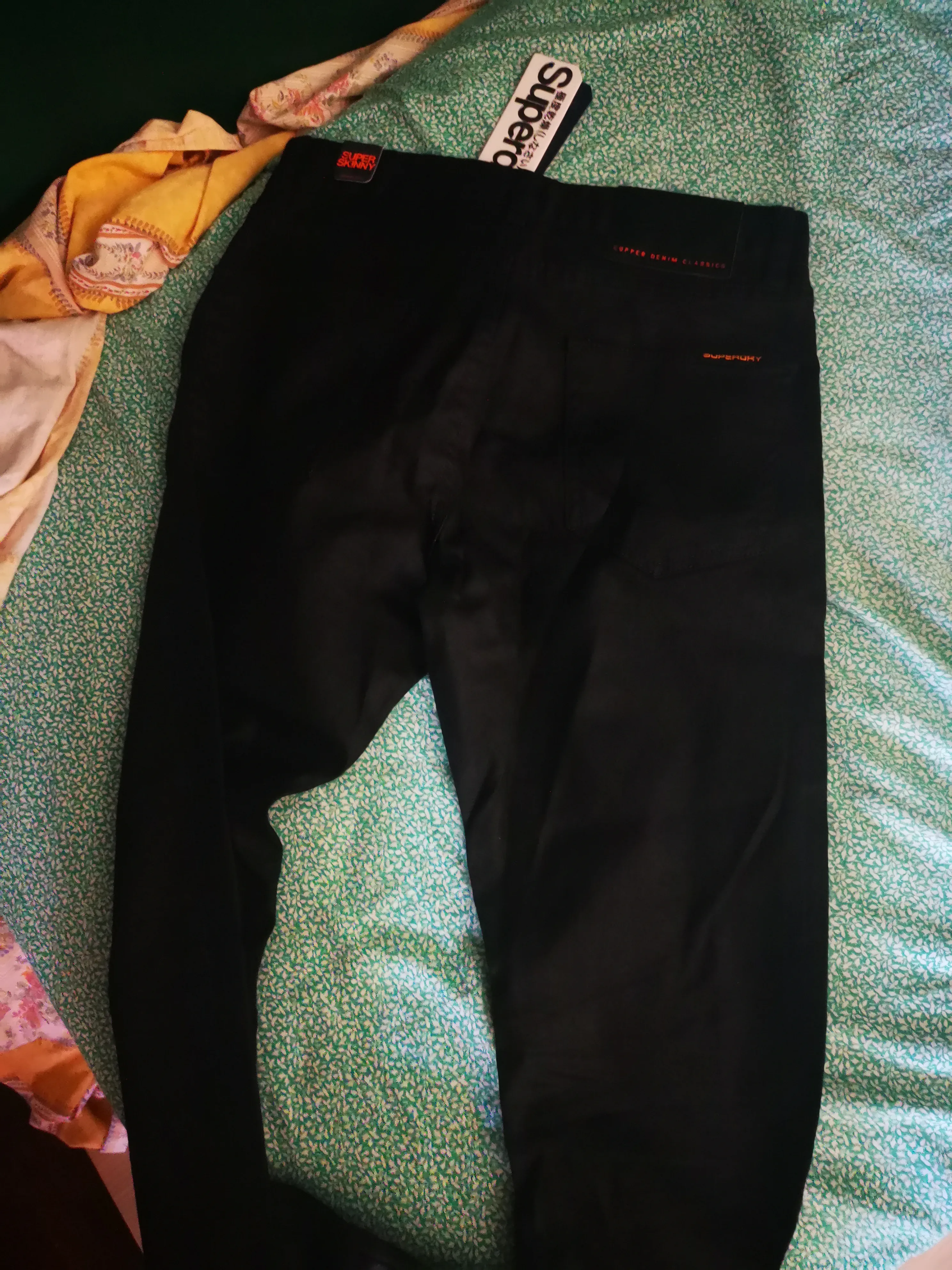 Jeans superdry superskinny black